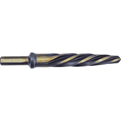 Alésoir pour automobile noir et or de première qualité Jet-KutMD, 3/4", Cannelure Spirale, Acier rapide, Tige 3 méplats