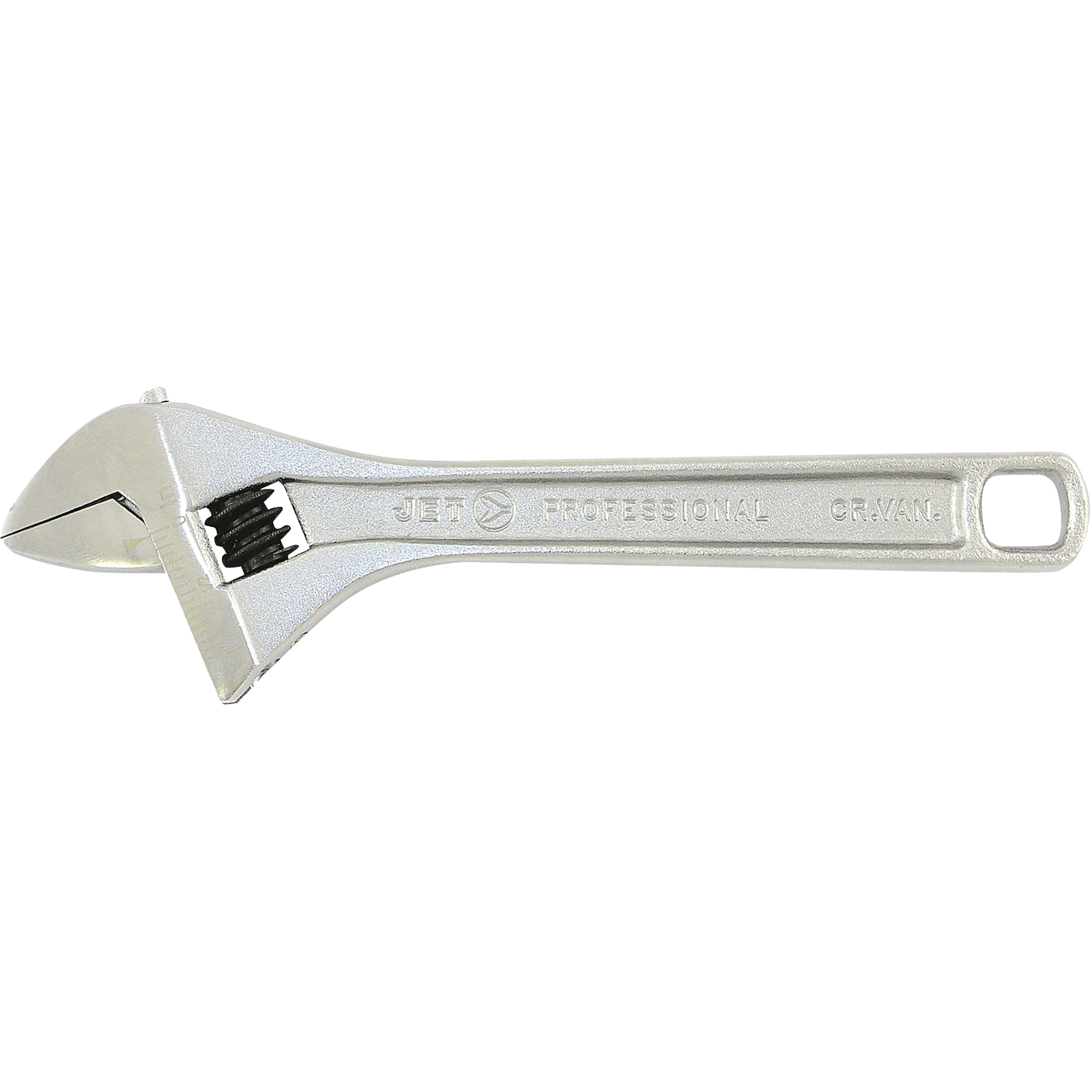 AWP-8 Clé à molette professionnelle ultra-robuste, 8" lo, la max. 1-1/8", Chrome