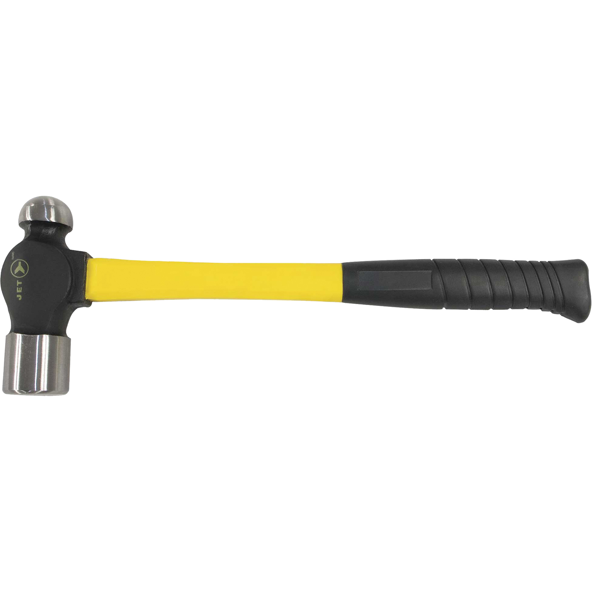 BP-24F Marteau à panne ronde à manche en fibre de verre, Poids de la tête 24 oz, Face Ordinaire, Prise Coussinée