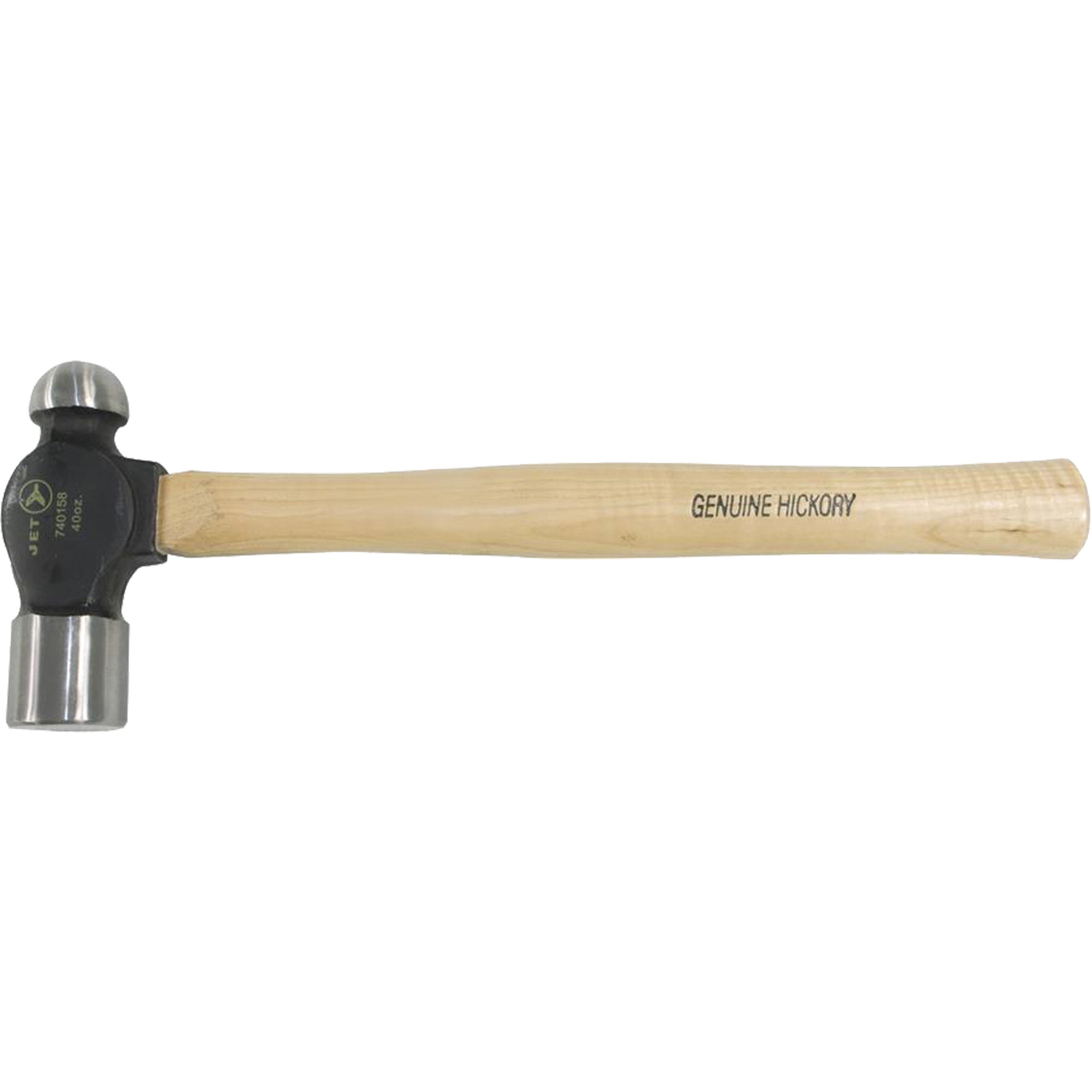 BP-40H Marteau à panne ronde avec manche en hickory, Poids de la tête 40 oz, Face Ordinaire, Prise Bois