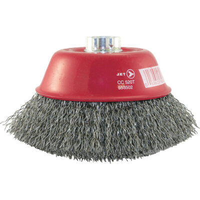 Brosse-boisseau à fils crêpés en acier