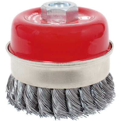 Brosse boisseau à fils liés et noués haute performance CKB3201T, 3-1/2" dia. x 5/8"-11 arbre