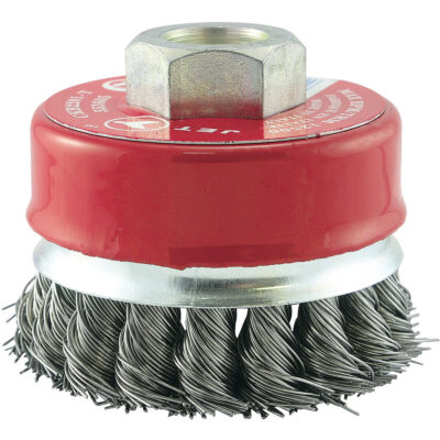 CKB2201T Brosse boisseau à fil noué, 2-3/4" dia. x 5/8"-11 arbre