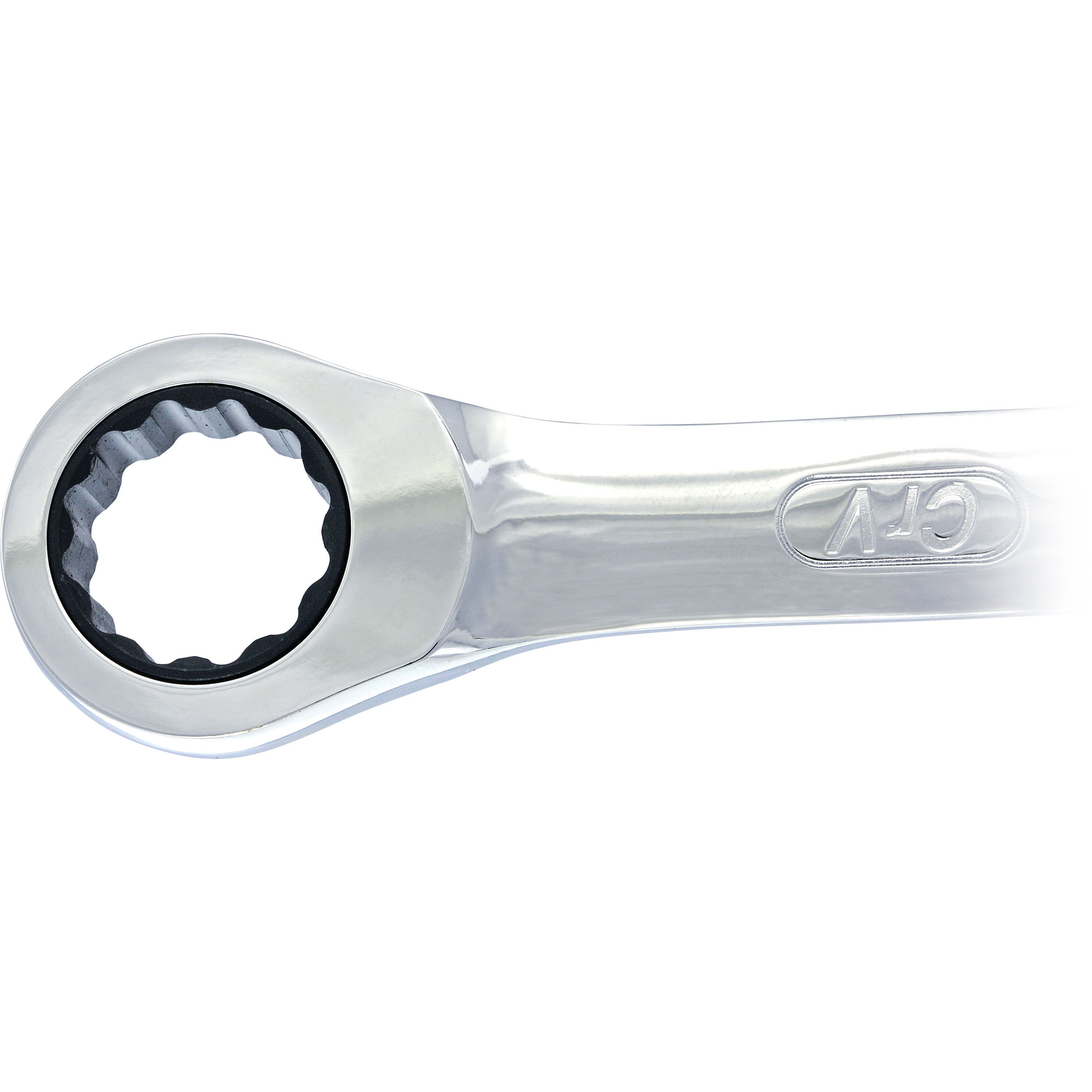 Clé mixte à cliquet à motif long non réversible, 19 mm, Fini Ordinaire