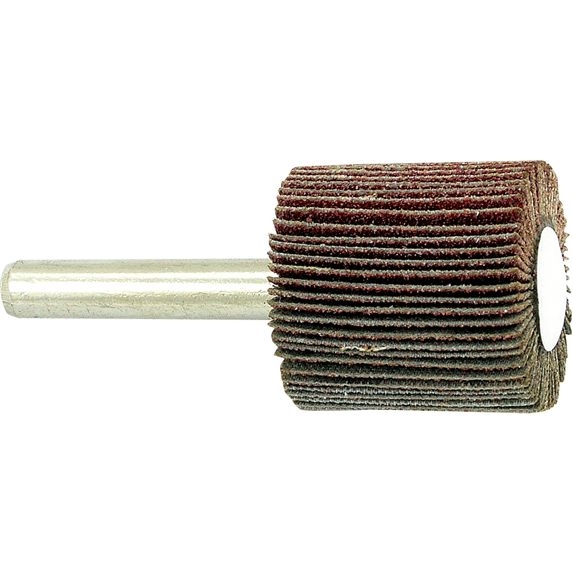 Disque à lamelles monté sur mandrin, Grain 80, 1" x 1" x 1/4"