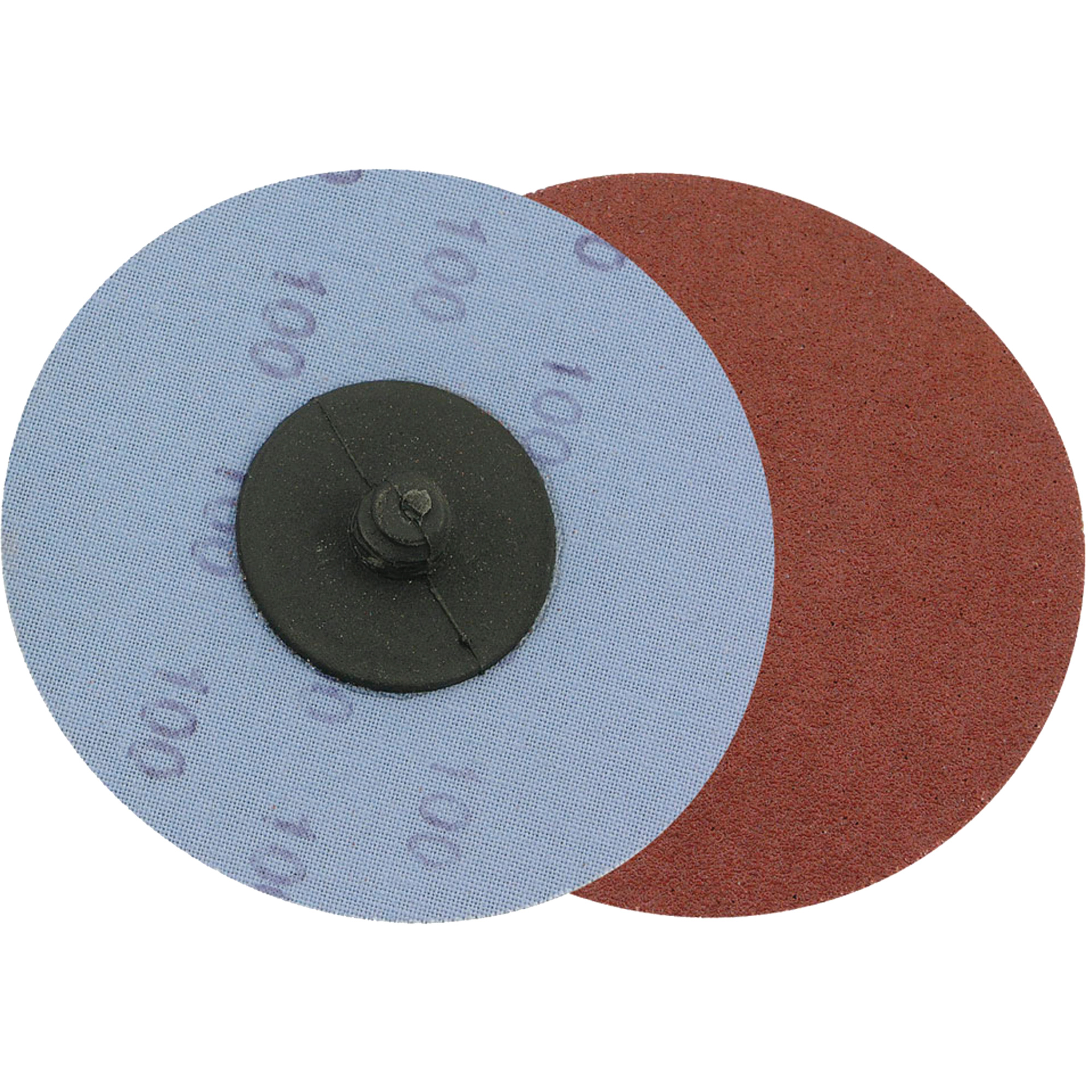 Disque de ponçage à support en tissu, 3" dia., Grain A50, Oxyde d'aluminium