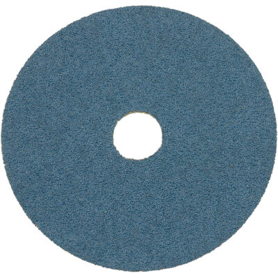Disque de ponçage en fibre de résine, 7" dia., Grain Z24, Alumine de zirconium