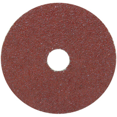 Disque de ponçage en fibre de résine, Oxyde d'aluminium, 24, 4-1/2" Dia x 7/8" Arbre