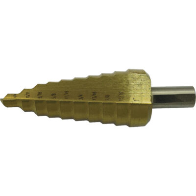Foret étagé à 9 étages de qualité supérieure Jet-KutMD, 1/4" - 3/4", Incréments de 1/16", Acier rapide
