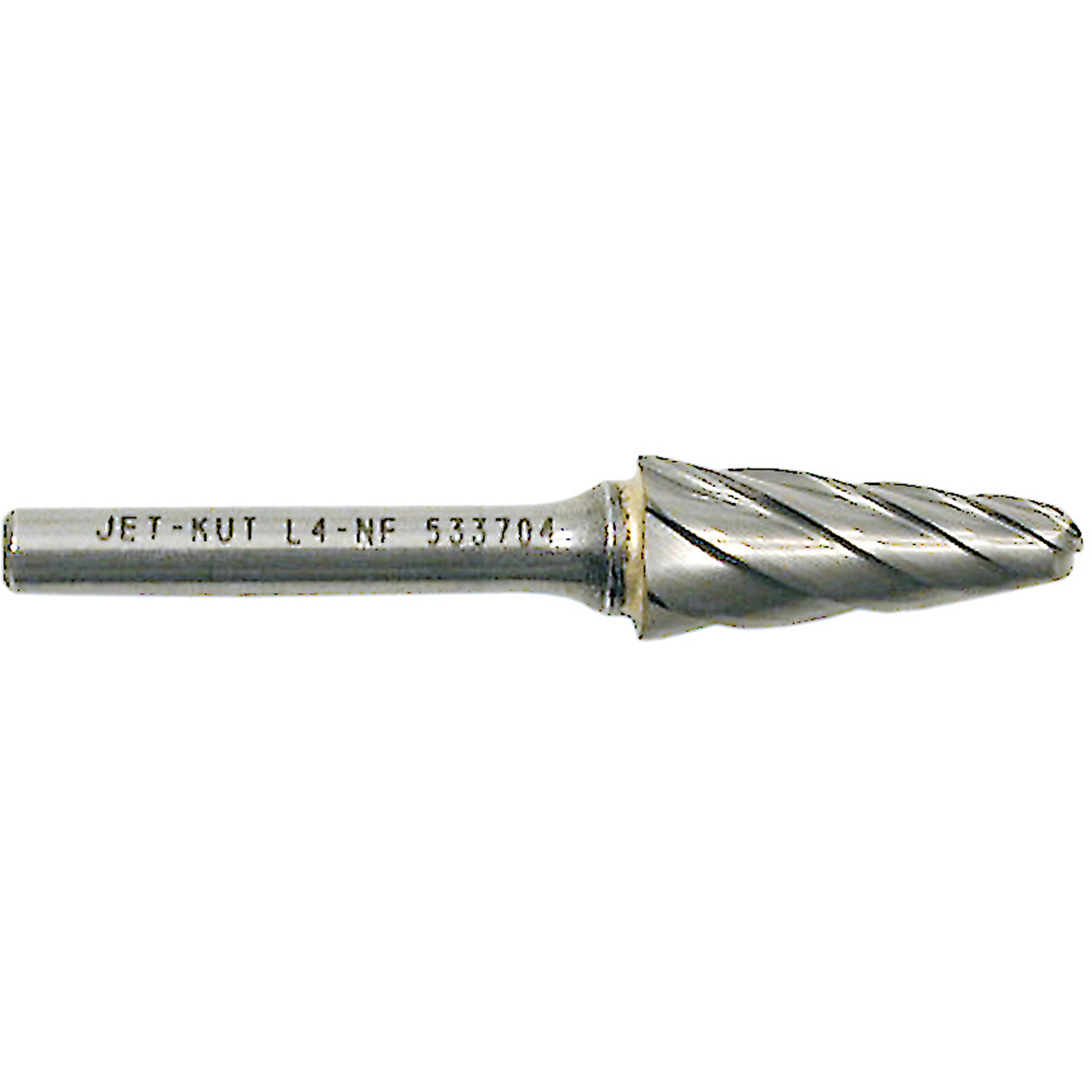 Fraise à bout conique L4-NF 1/4" pour aluminium/matériaux non ferreux, 1/2" dia.
