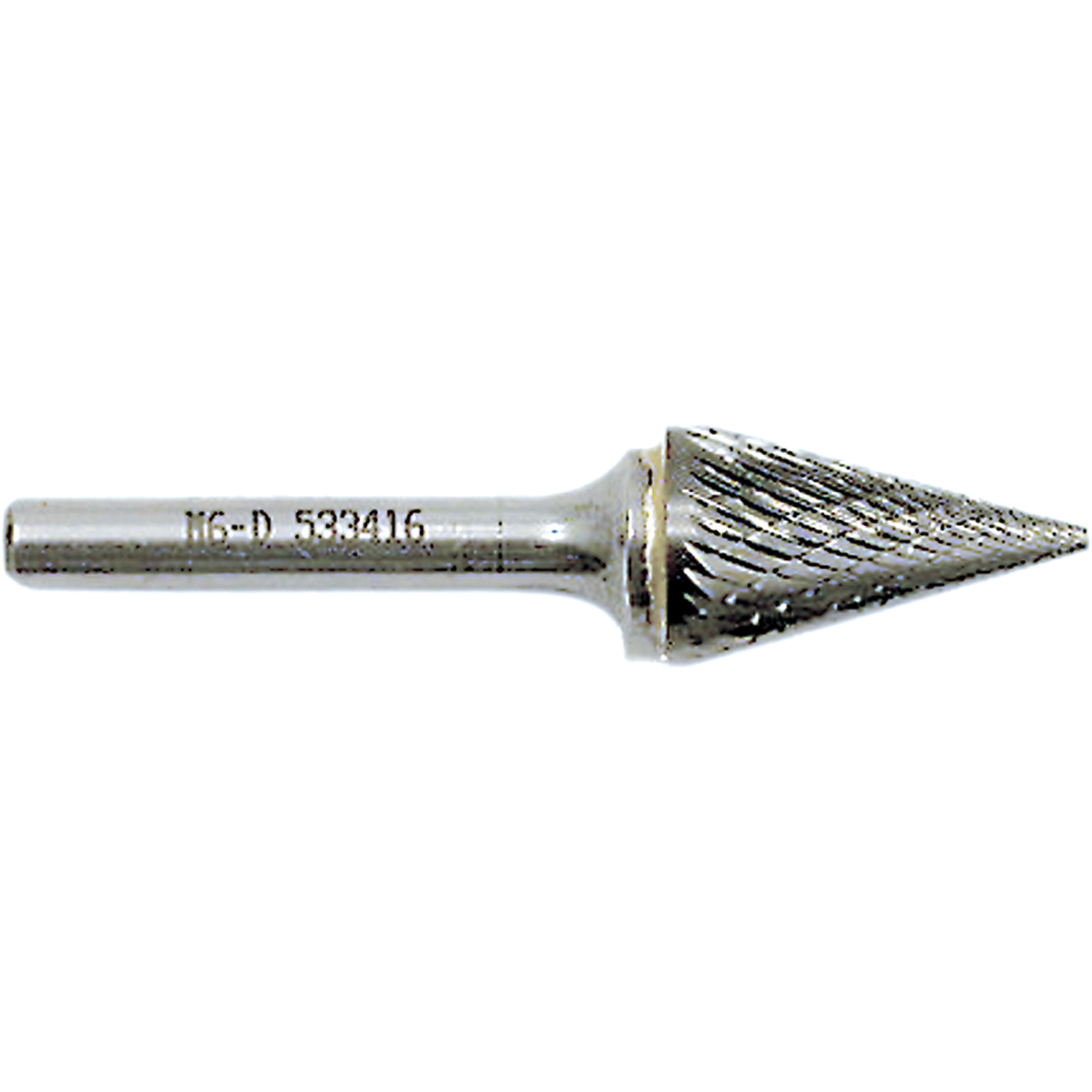 Fraise conique M4-D JET-KUTMD, 3/8" dia., 1/4" Tige, 5/8" Prof. de la coupe