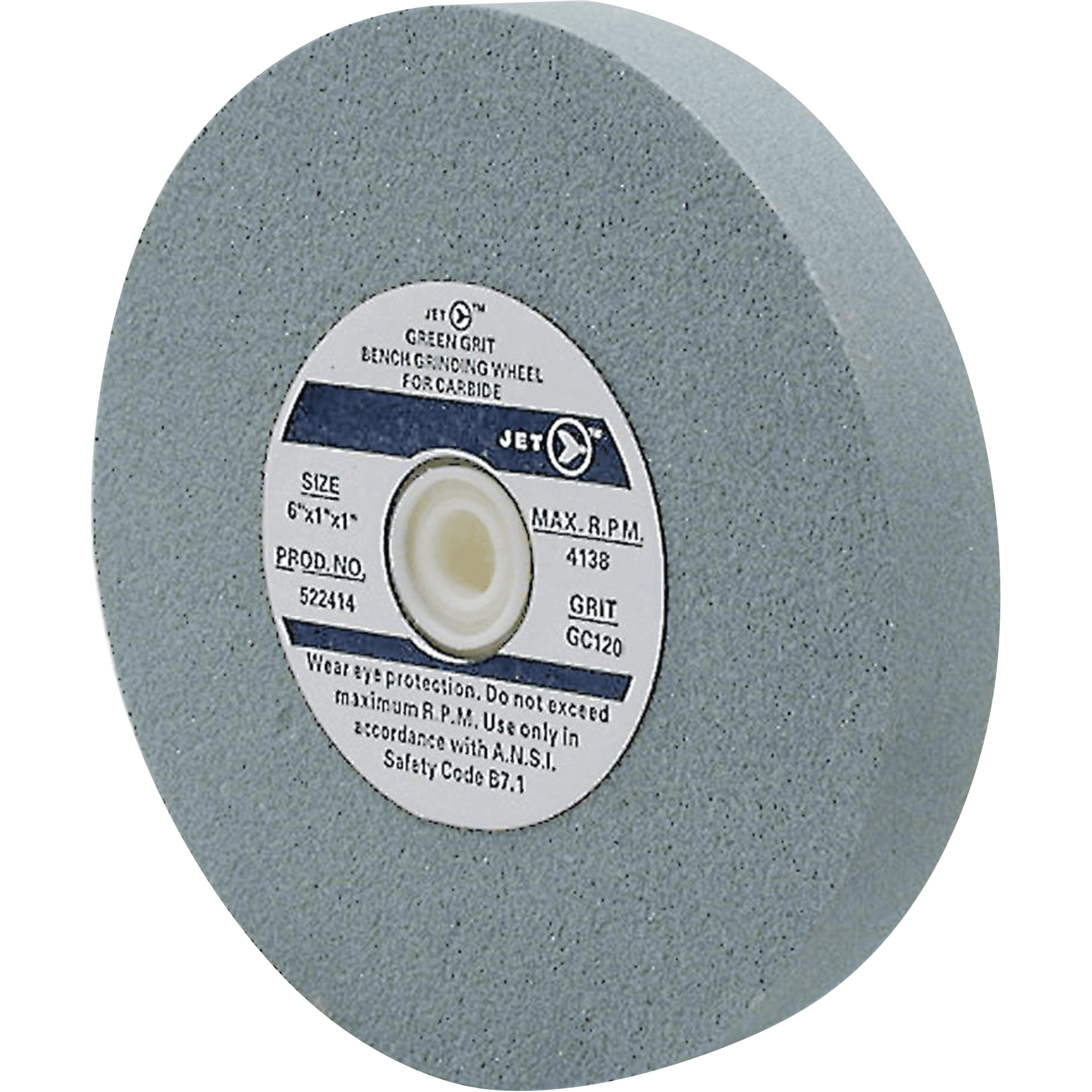 GC675C Meules pour rectifieuses d'établi, 6" x 3/4", Arbre 1", Carbure de silicium