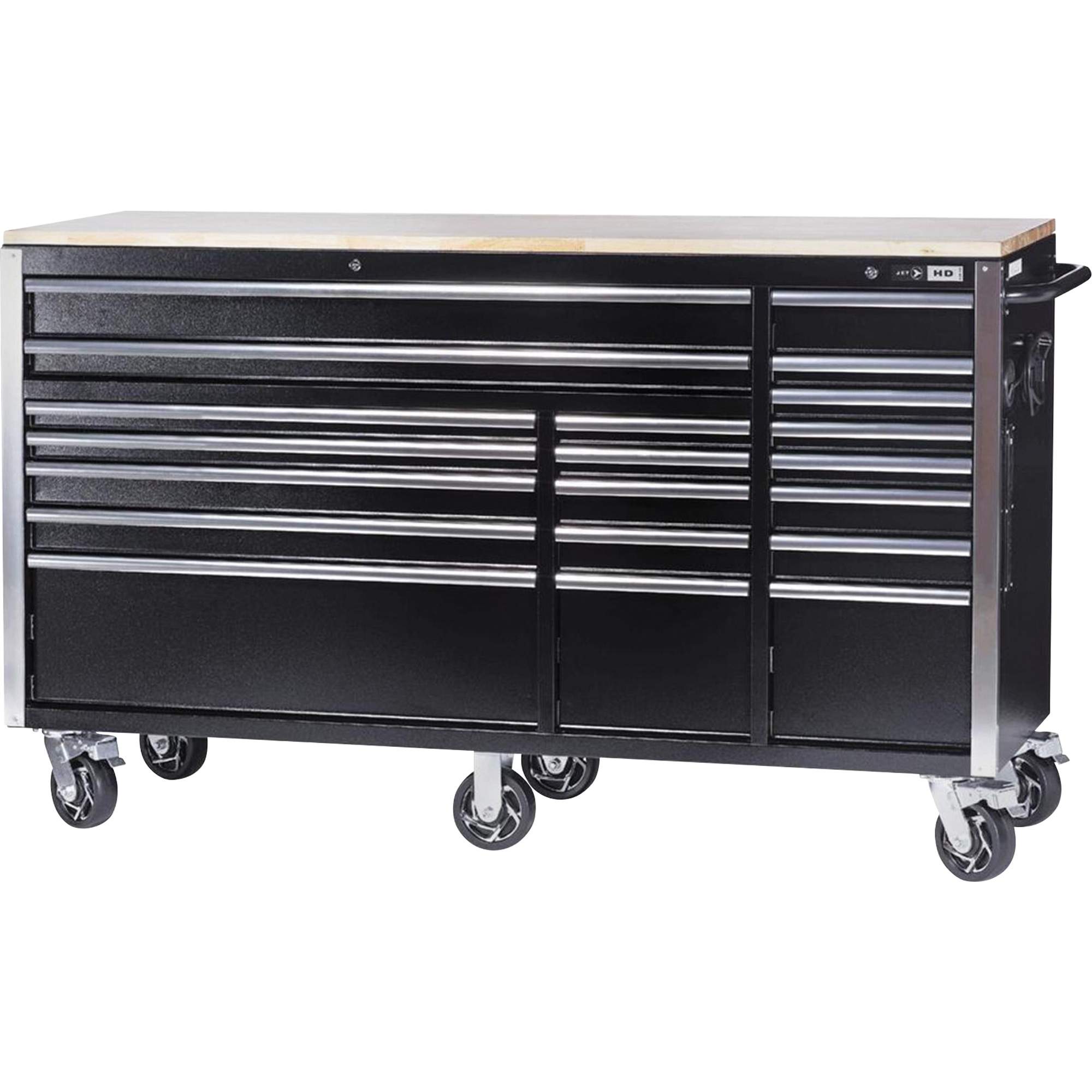 HDRC7220 Armoire mobile de série HD, 20 tiroirs, 72" la x 24" p x 42-3/10" h, Noir