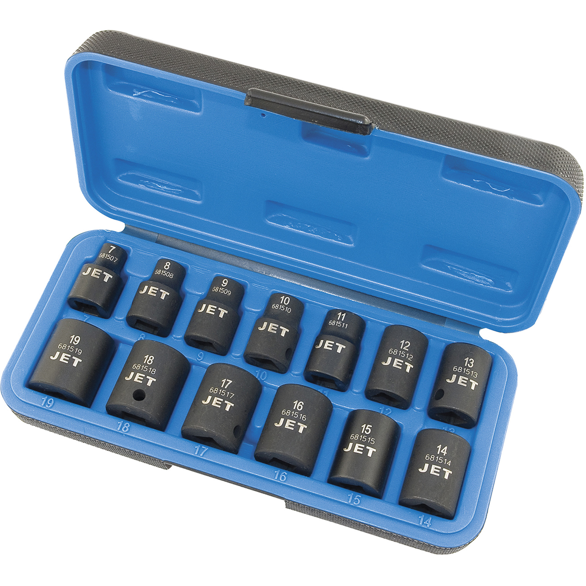 Jeu de clés à chocs métriques, 13 Mcx, Prise de 3/8"