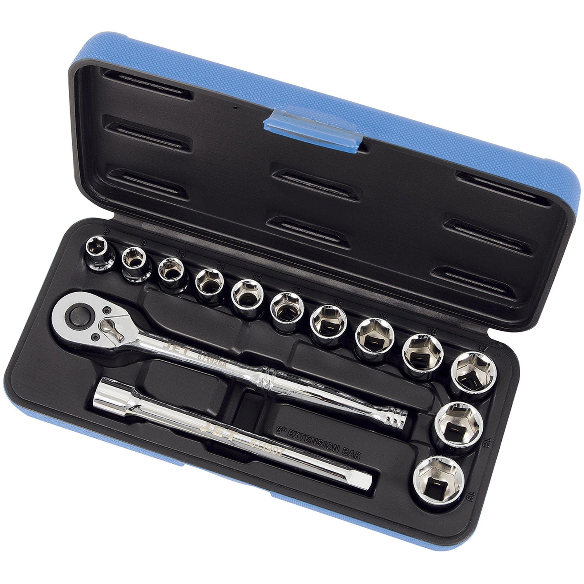 Jeu de clés à douilles métriques SW3815M-6, 15 Mcx, Prise de 3/8"