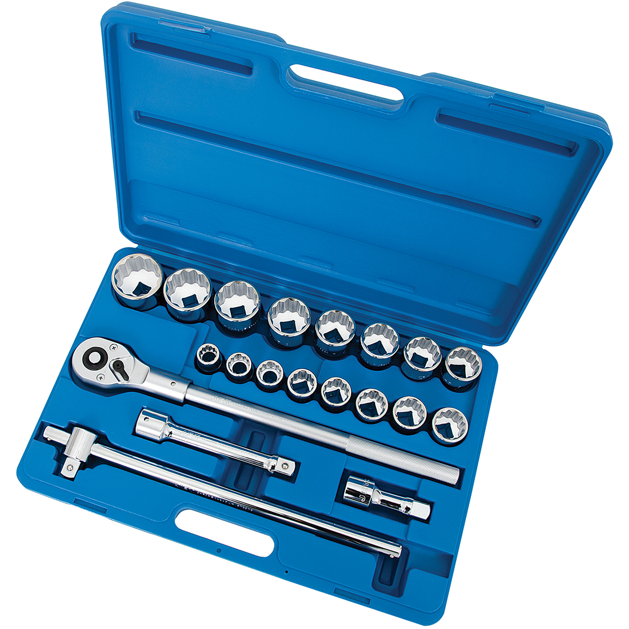 Jeu de clés à douilles SAE SW7521-HD, 21 Mcx, Prise de 3/4"