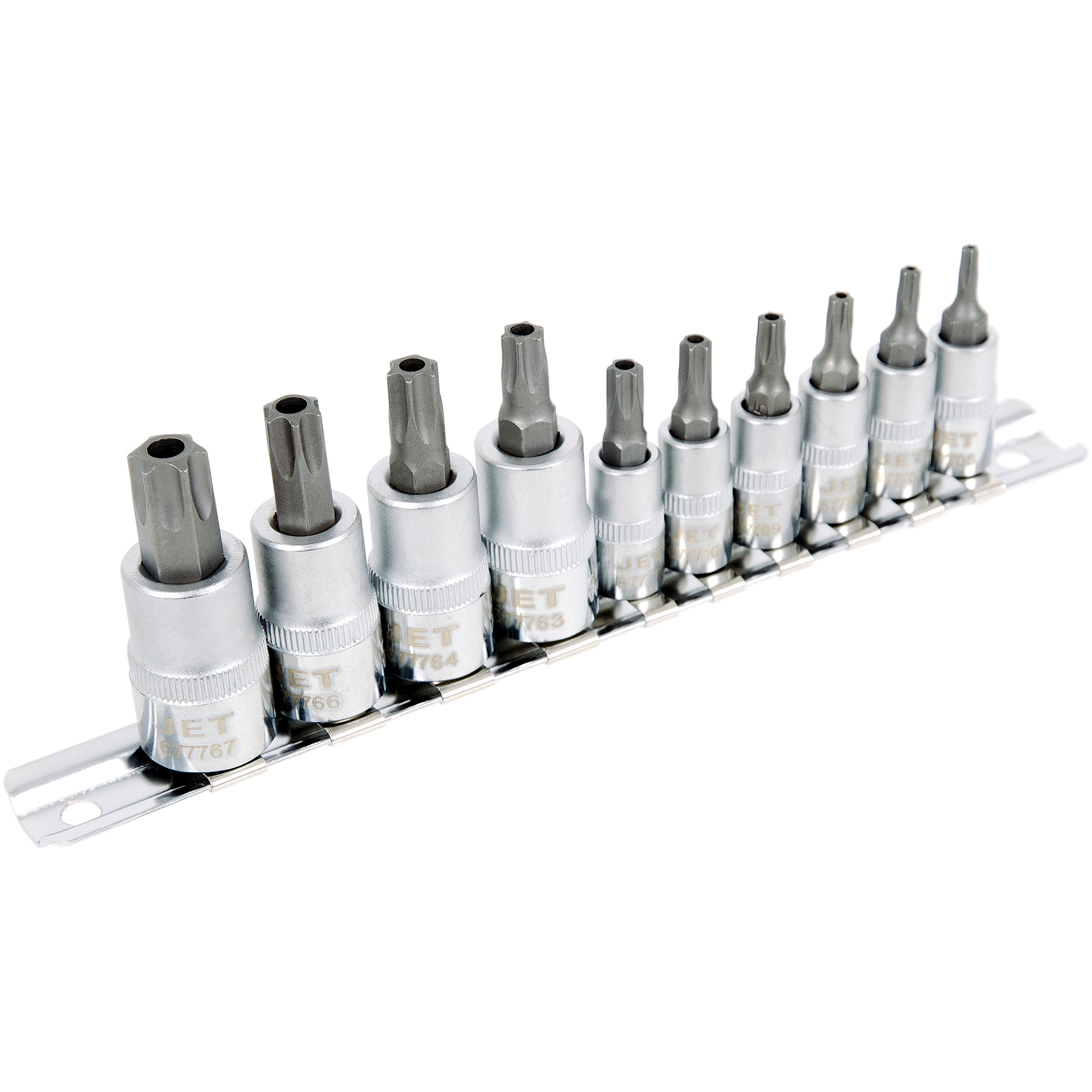 Jeu de douilles antiviol TORXMD 1/4" & 3/8" SS1438-10TB 10 mcx