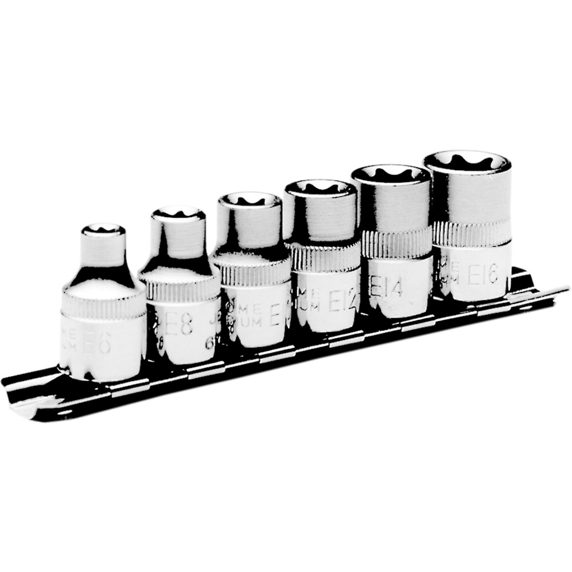 Jeu de douilles externes TorxMD SS3806TS, 6 Mcx, Prise de 3/8"