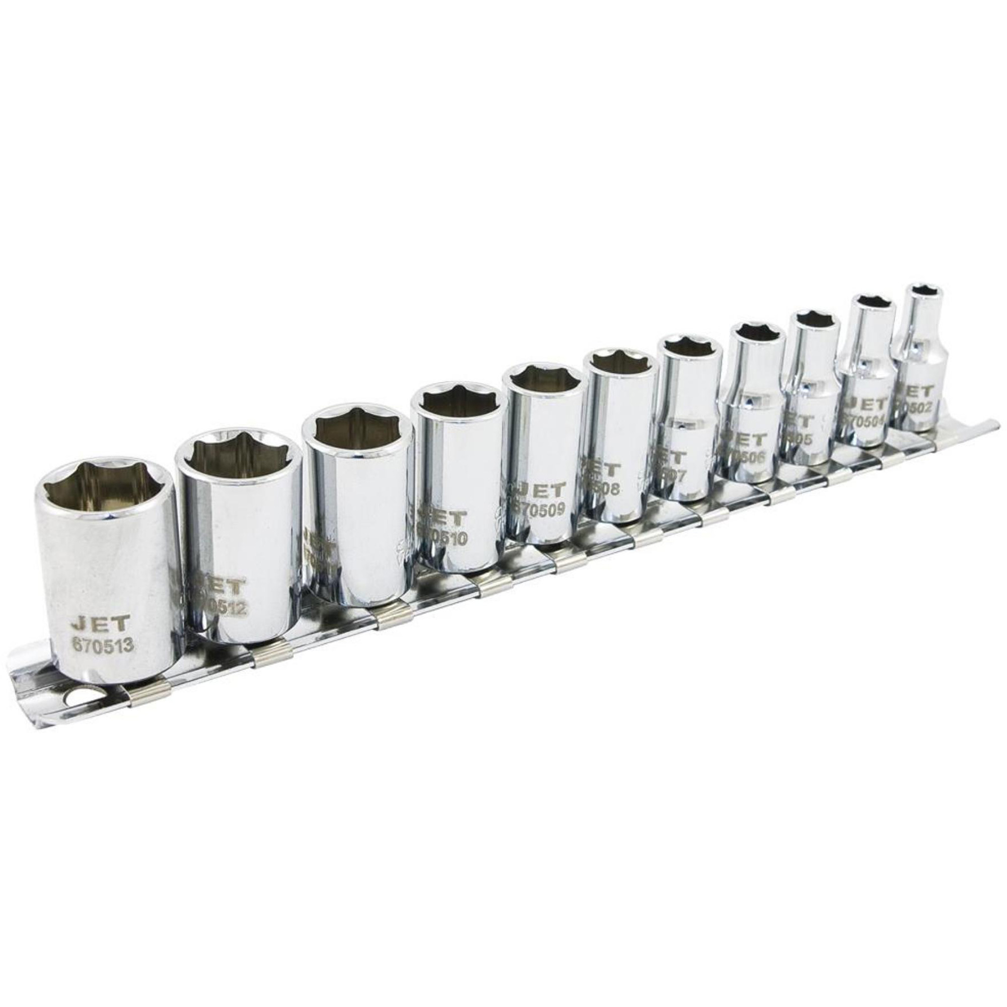 Jeu de douilles métriques à 6 pans SS1411M-6, 11 Mcx, Prise de 1/4"