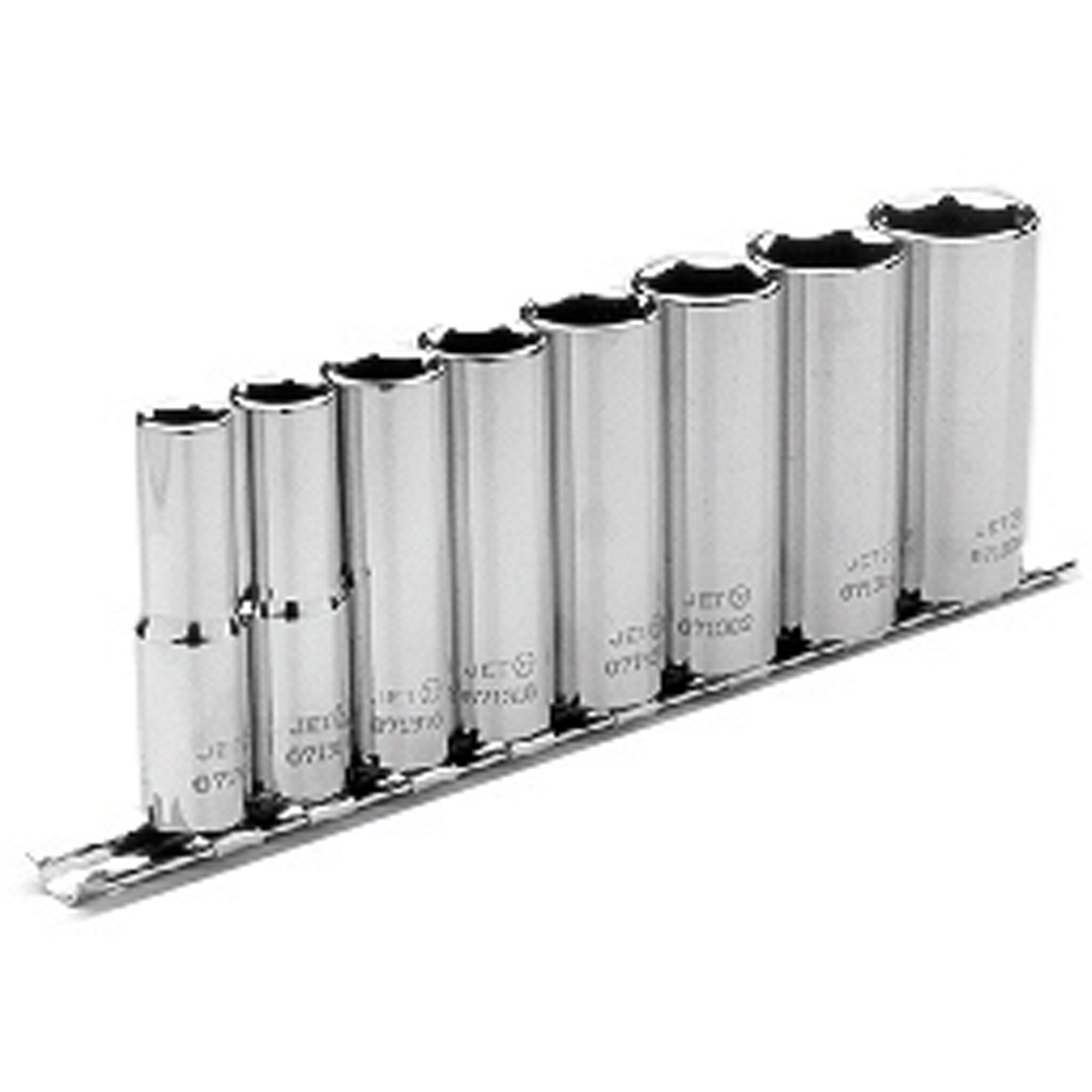 Jeu de douilles SAE, 8 Mcx, Prise de 3/8", Profond