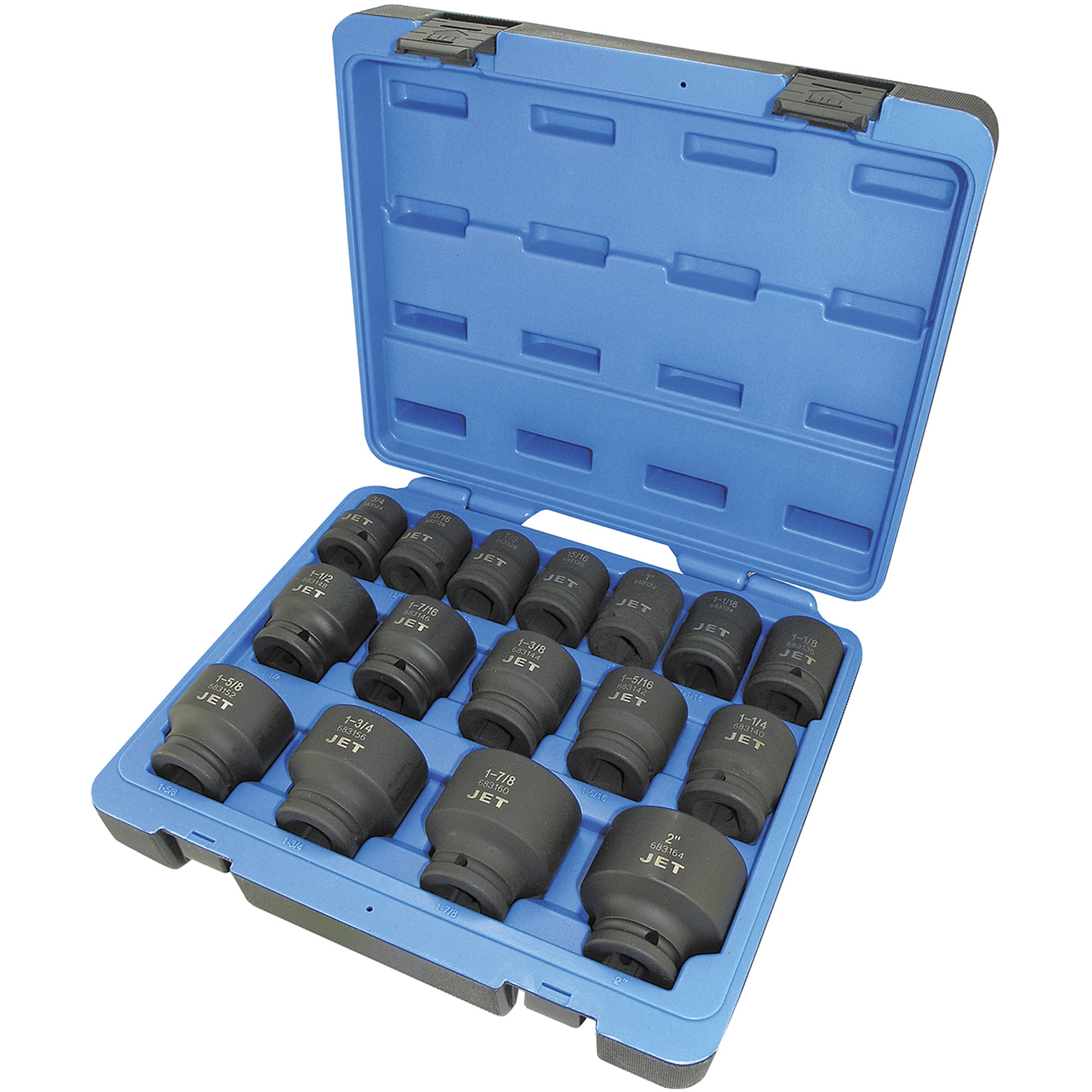 Jeu de douilles SAE à 6 pans PS1634, 16 Mcx, Chocs, Prise de 3/4"