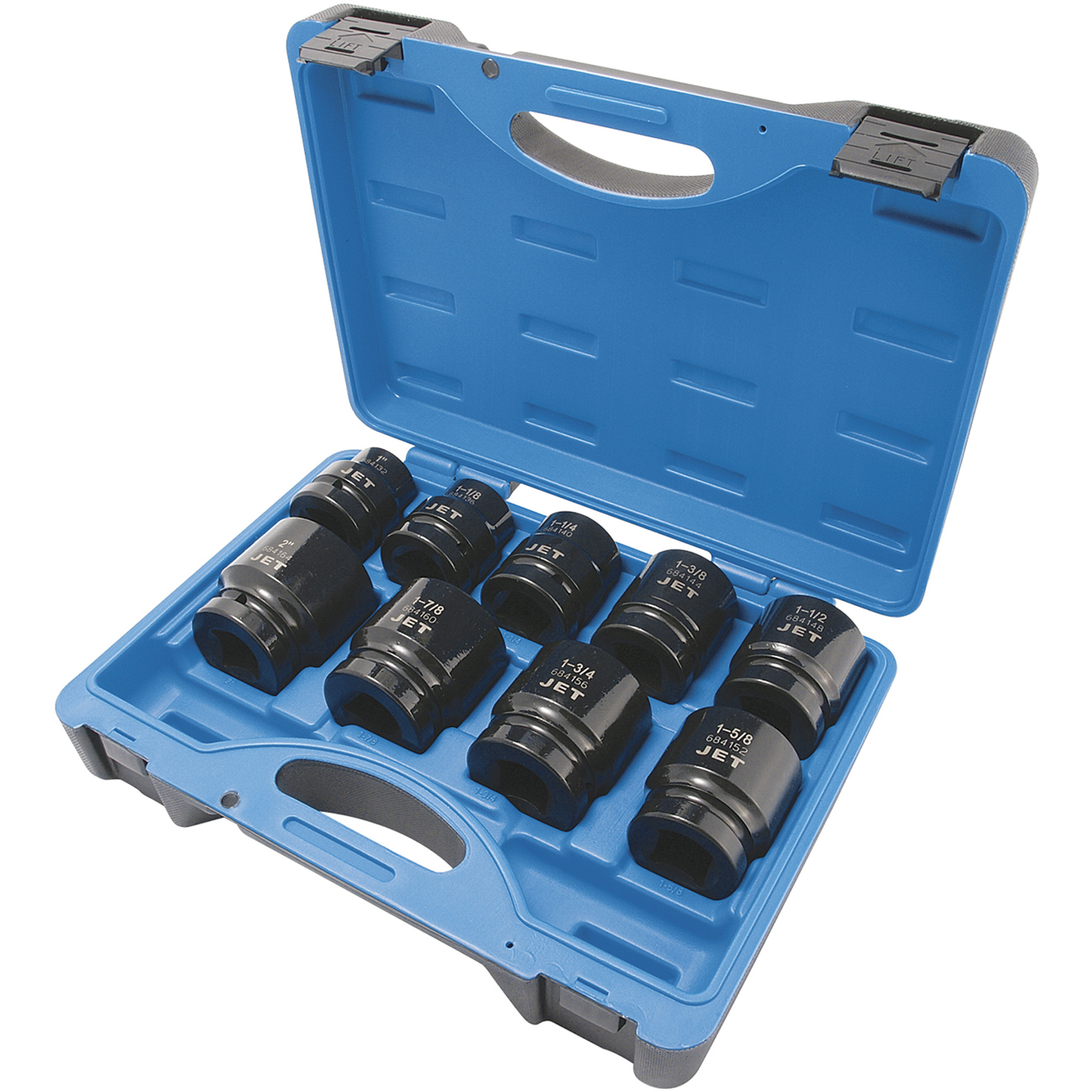 Jeu de douilles SAE à 6 pans PS901, 9 Mcx, Chocs, Prise de 1"