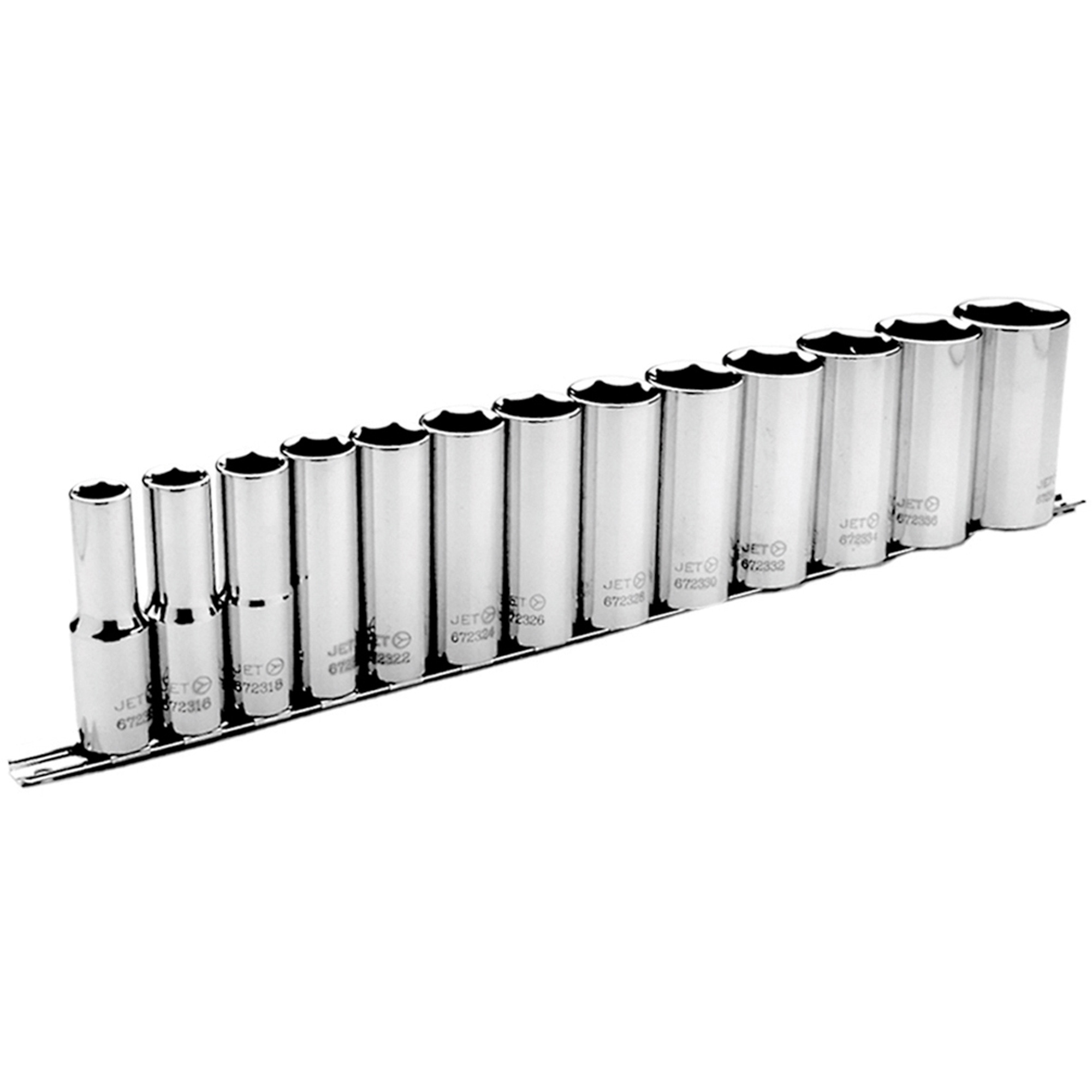 Jeu de douilles SAE à 6 pans SS1213D-6, 13 Mcx, Prise de 1/2", Profond