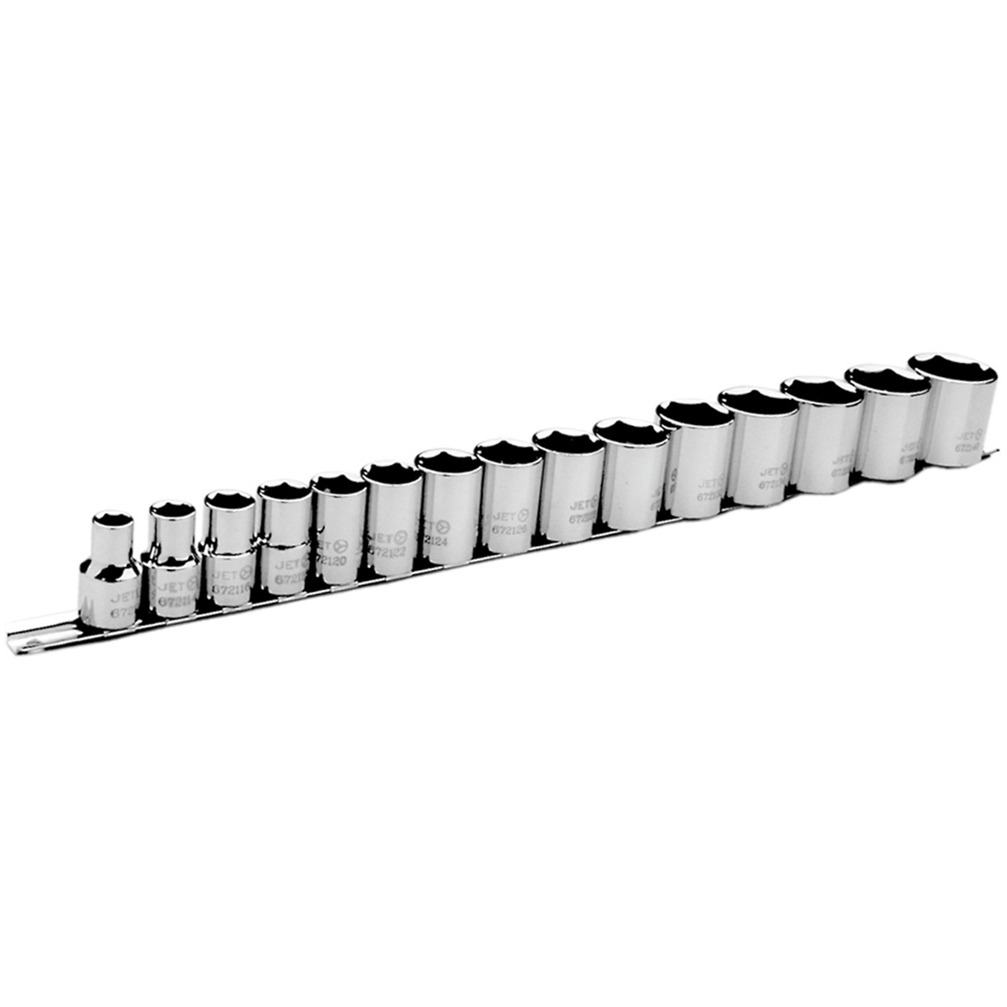 Jeu de douilles SAE à 6 pans SS1215-6, 15 Mcx, Chocs, Prise de 1/2"