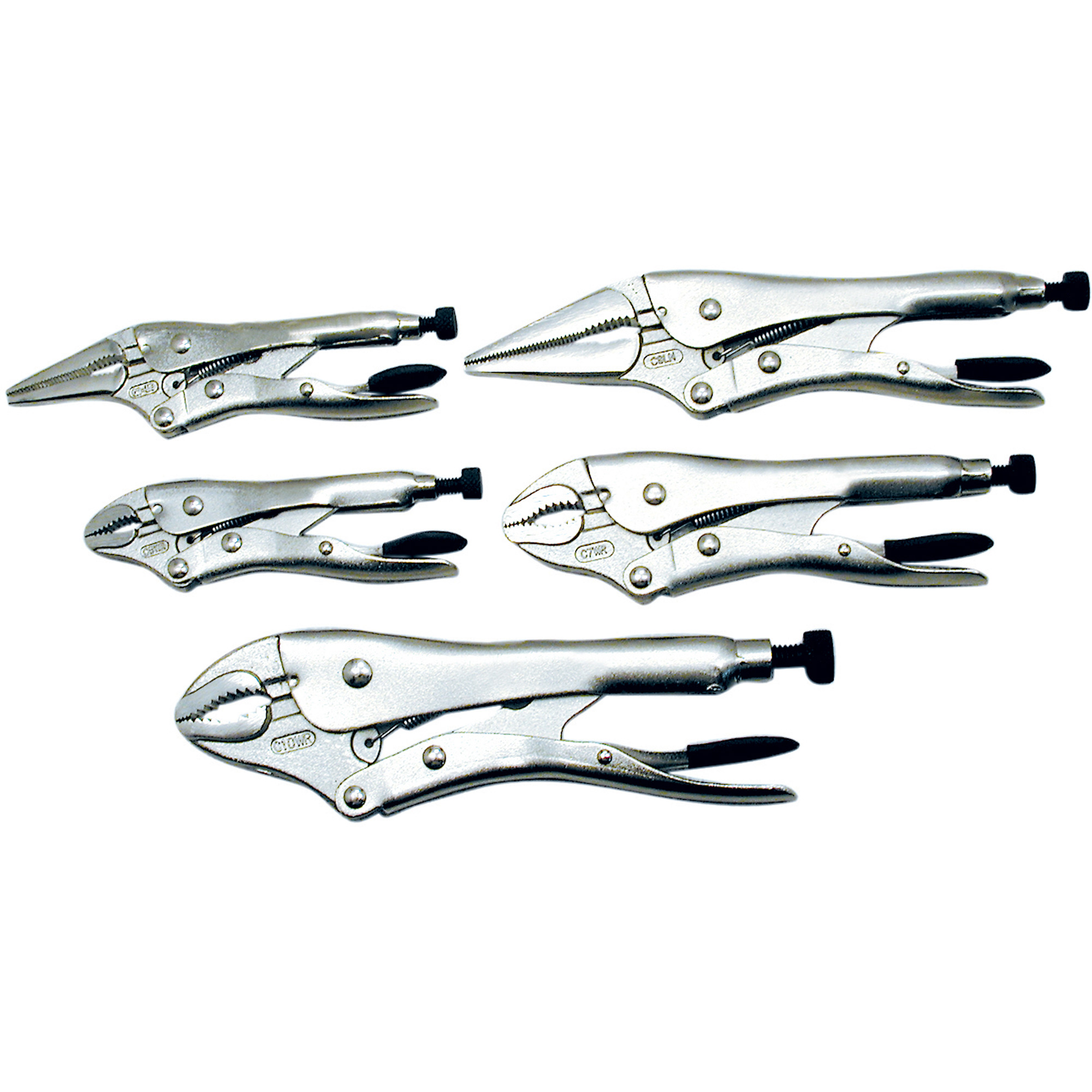 Jeu de pinces verrouillables super robustes LPS-5, 5 Morcea