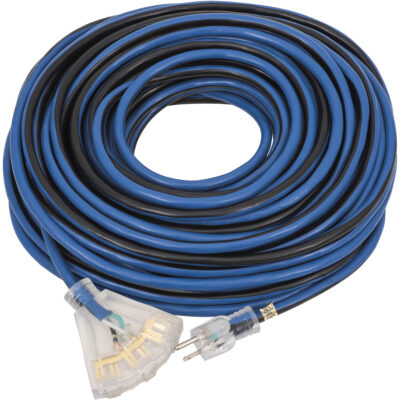 JLEC-12100 Rallonge de qualité professionnelle, Intérieur/extérieur, SJTOW, AWG 12, 15 A, 100'