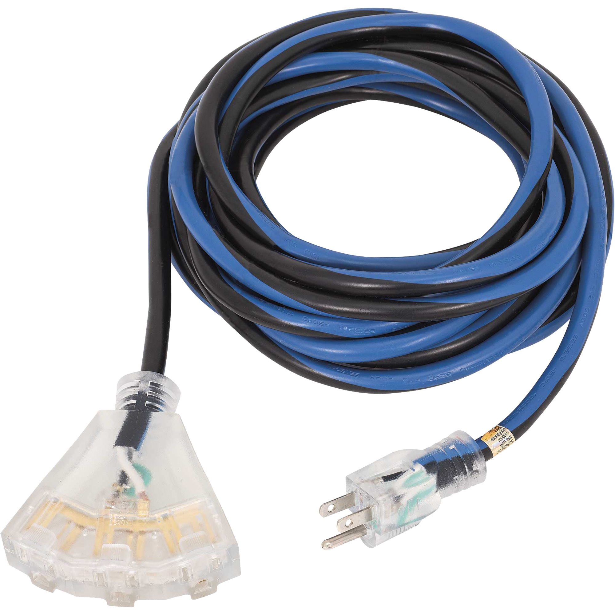 JLEC-1450 Rallonge de qualité professionnelle, Intérieur/extérieur, SJTOW, AWG 14, 15 A, 50'