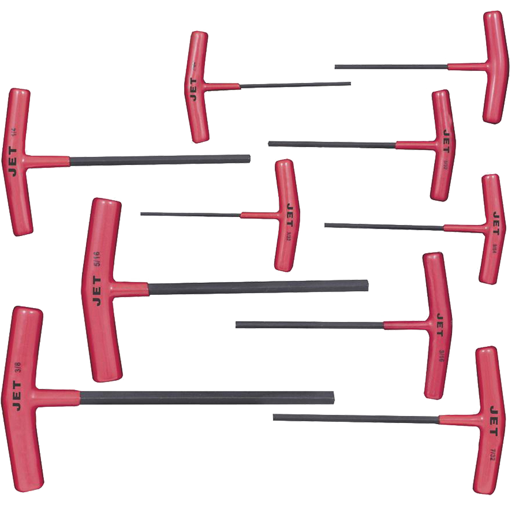 JTHK-10 Jeu de clés hexagonales avec manche en T, 10 mcx, Impérial/TorxMD