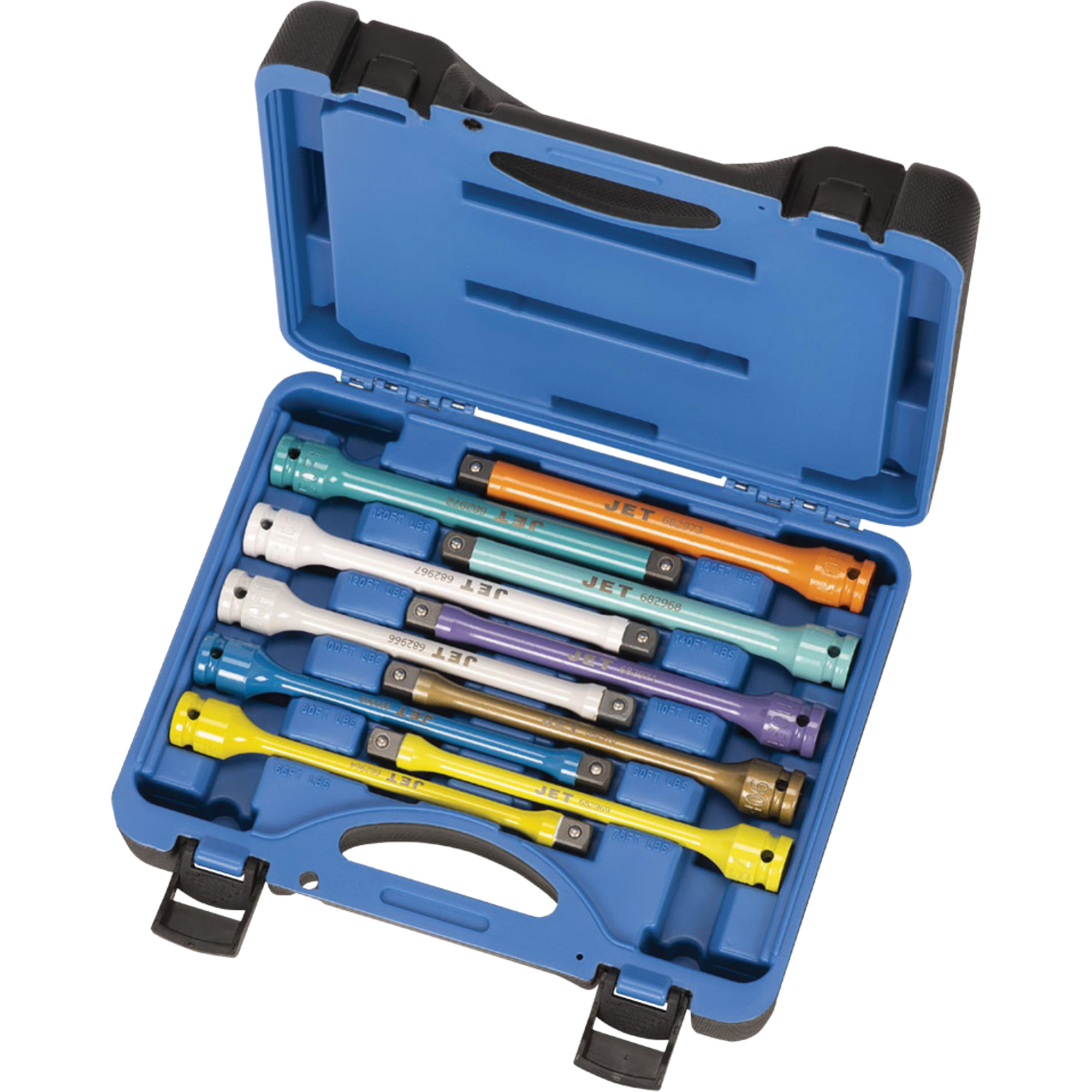 JTLE-10S Jeu de rallonges limiteurs de couple, Prise 1/2"/80 lb-pi, Couple de 65 lb-pi/100 lb-pi/120 lb-pi/140 lb-pi/75 lb-pi/90 lb-pi/110 lb-pi/150 lb-pi/160 lb-pi, Multiple