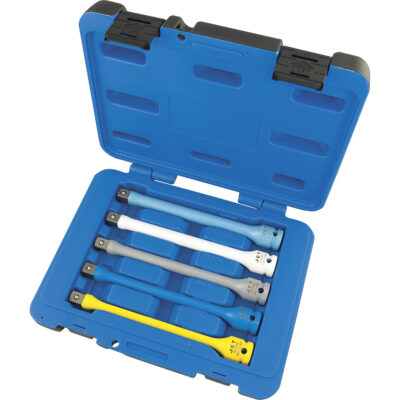 JTLE-5S Jeu de rallonges limiteurs de couple pour clé à chocs, Prise 1/2", Couple de 65 lb-pi/80 lb-pi/100 lb-pi/120 lb-pi/140 lb-pi, Multiple