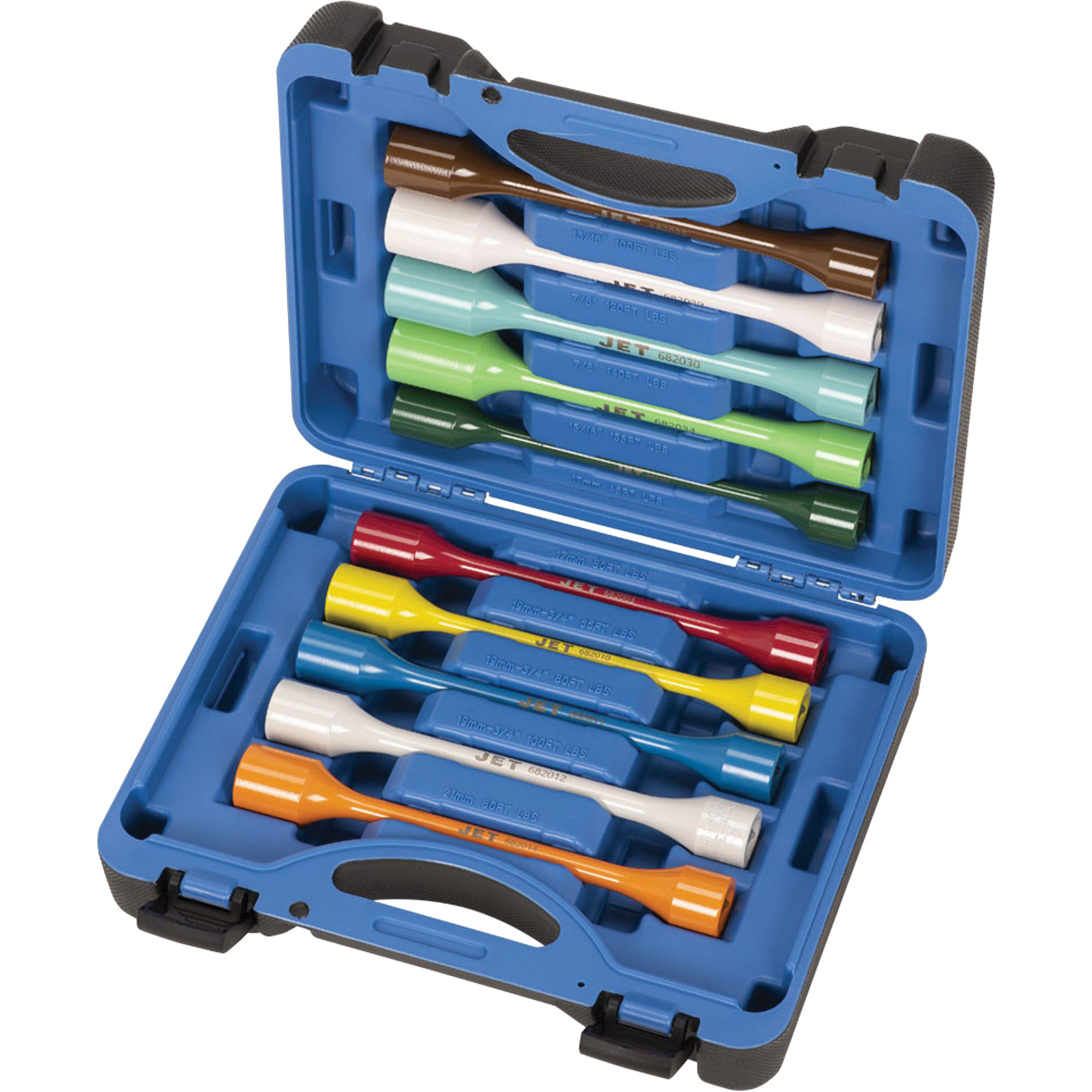 JTLS-1210S Jeux de douilles limiteurs de couple, Prise 1/2", Couple de 65 lb-pi/80 lb-pi/100 lb-pi/120 lb-pi/140 lb-pi/45 lb-pi/135 lb-pi, Multiple