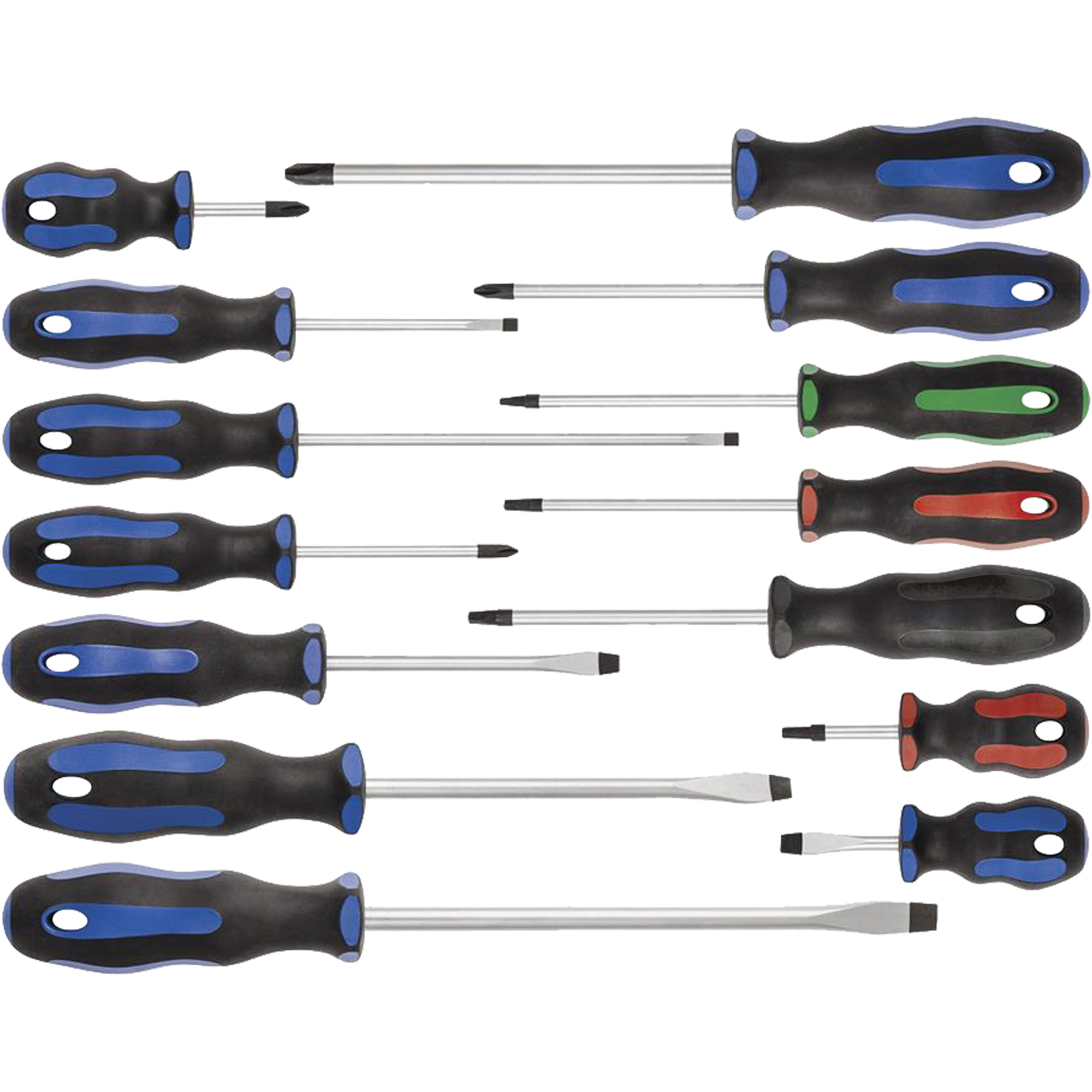 JTSD-14S Jeu de tournevis ergonomiques, 14 m