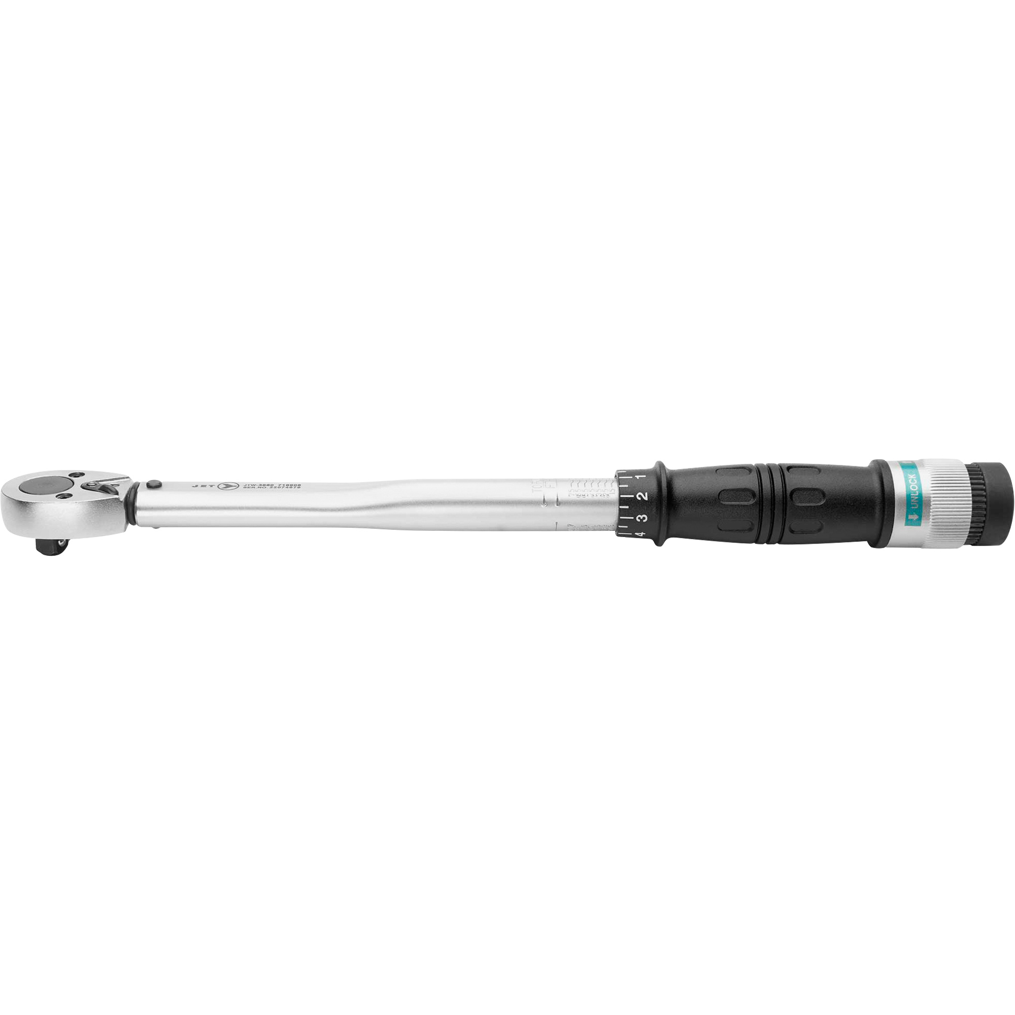 JTW-3880 Clé dynamométrique, À cliquer, Entraînement 3/8" carré, 15 - 80 lb-pi