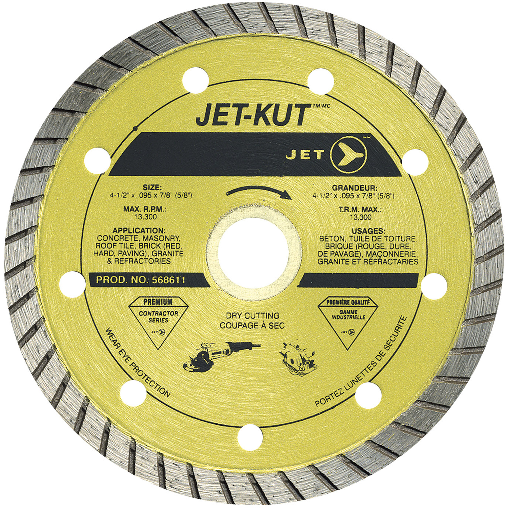 Lame diamant Turbo de première qualité JET-KUT
