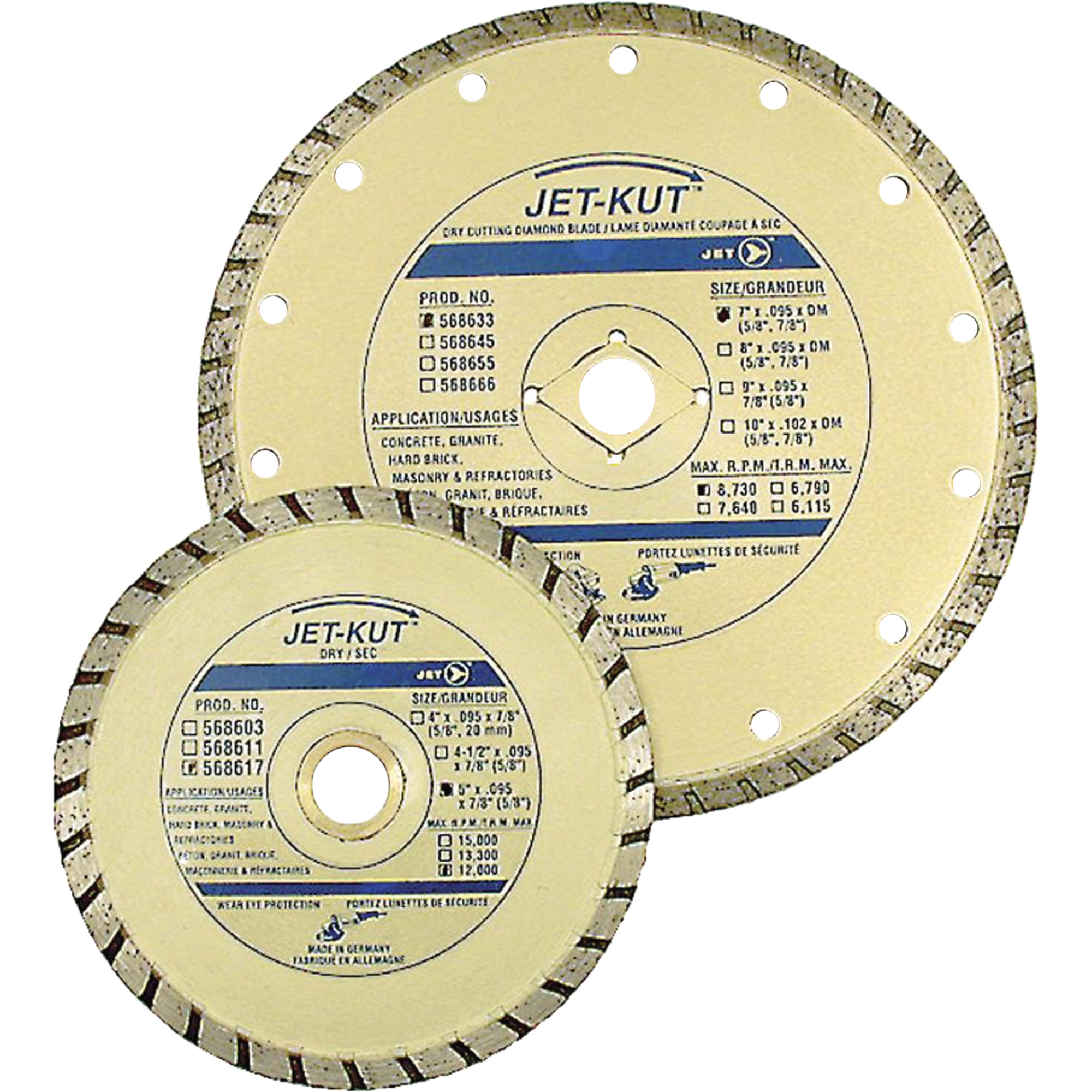 Lame diamant Turbo de première qualité JET-KUT
