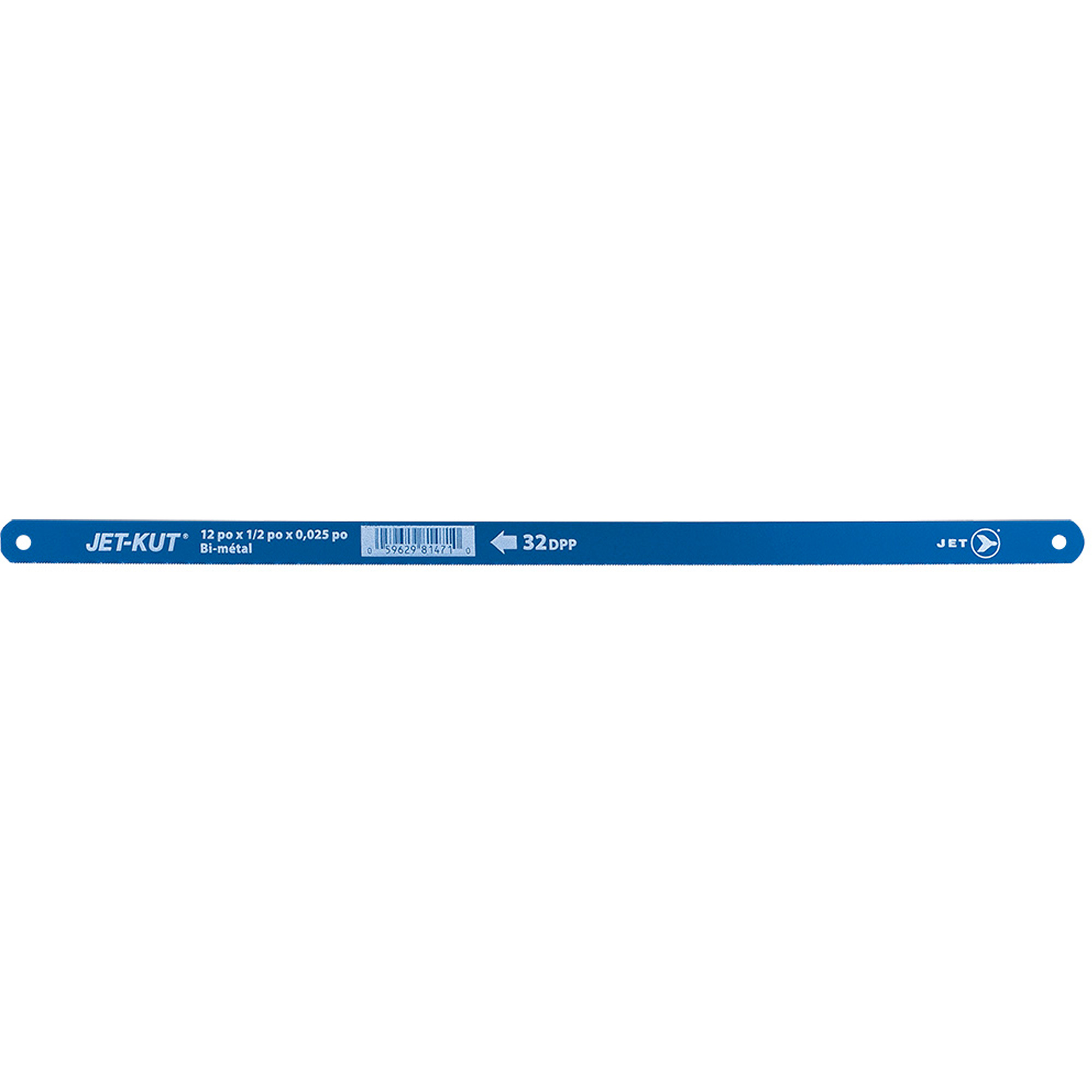 Lames de scie à métaux en acier rapide, Bimétal, 12" lo, 32 dents par pouce