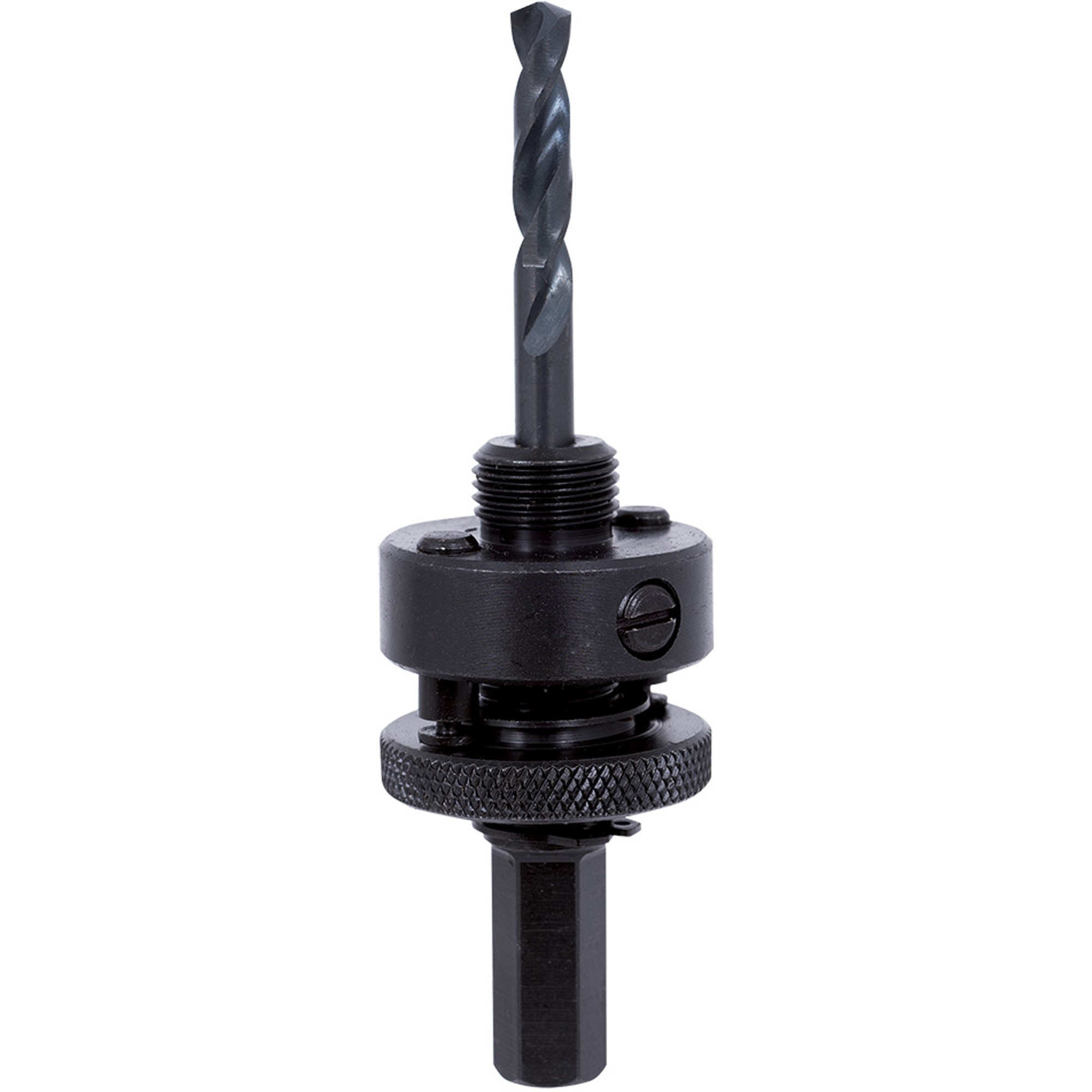 Mandrin de scie-cloche à tige hexagonale M45P, 1-1/4" - 6", 7/16" Tige