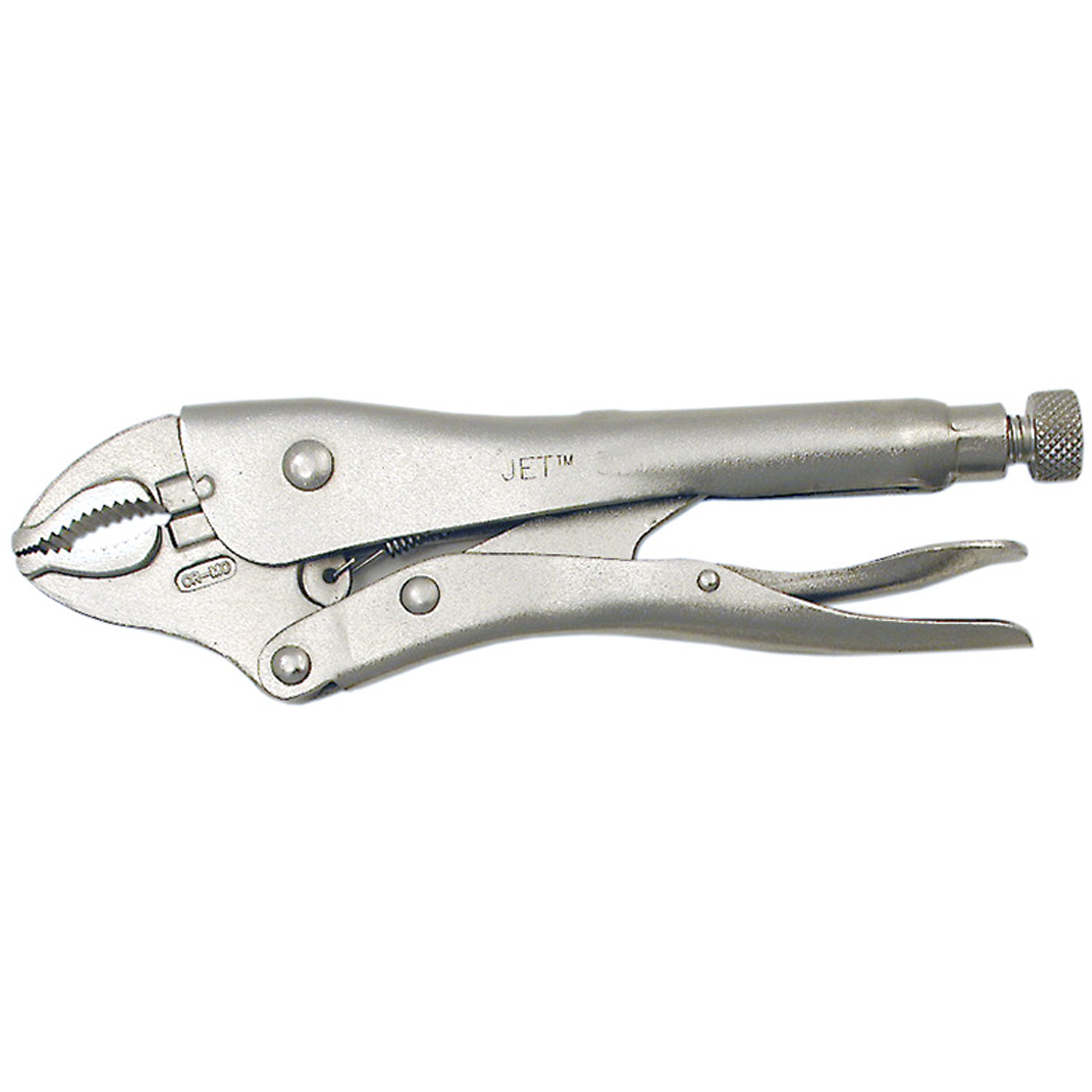 Pince étau super robuste avec coupe-fil?, Longueur 5", Mâchoire courbée