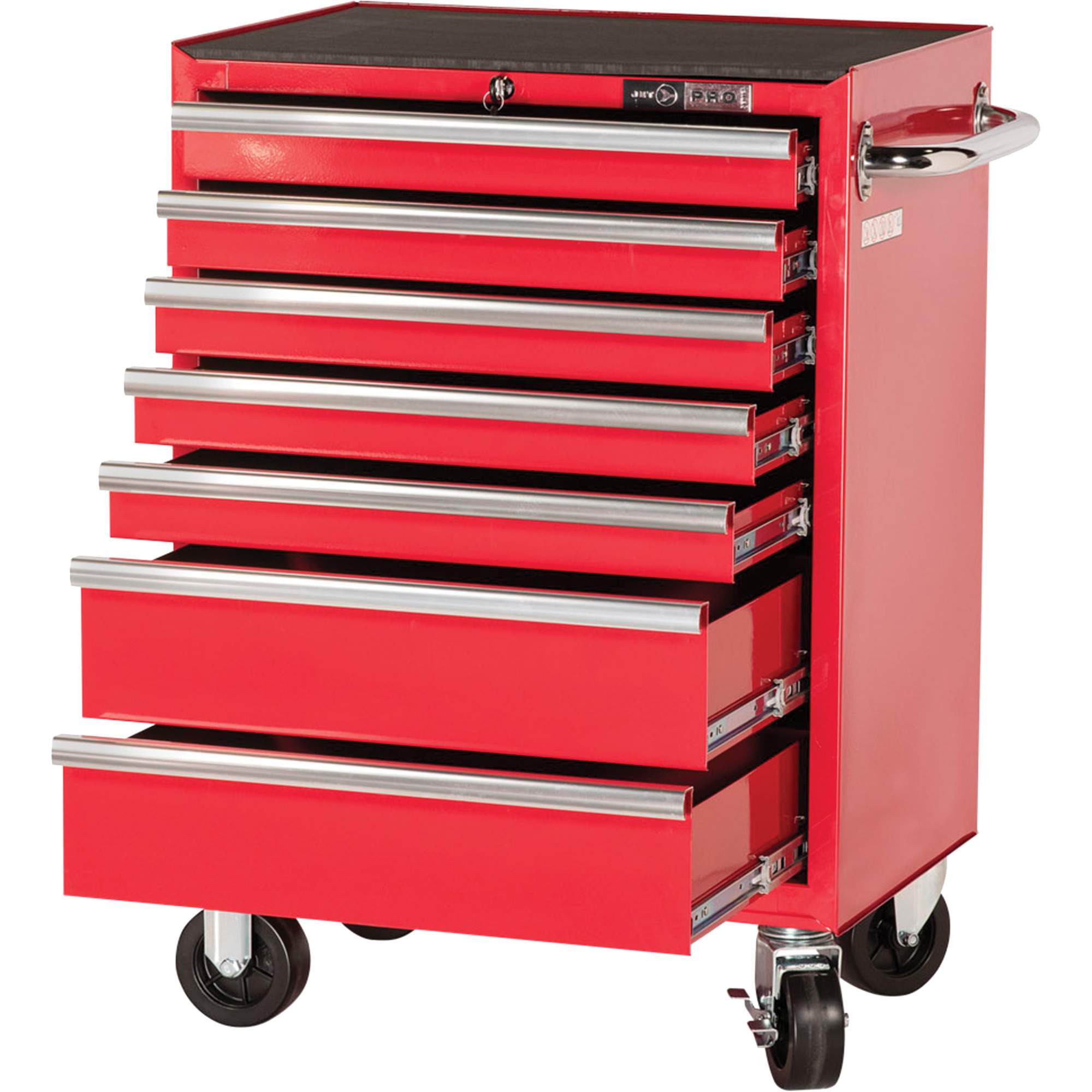 PRC2707 Armoire roulante de série Pro, 7 tiroirs, 27" la x 16" p x Rouge