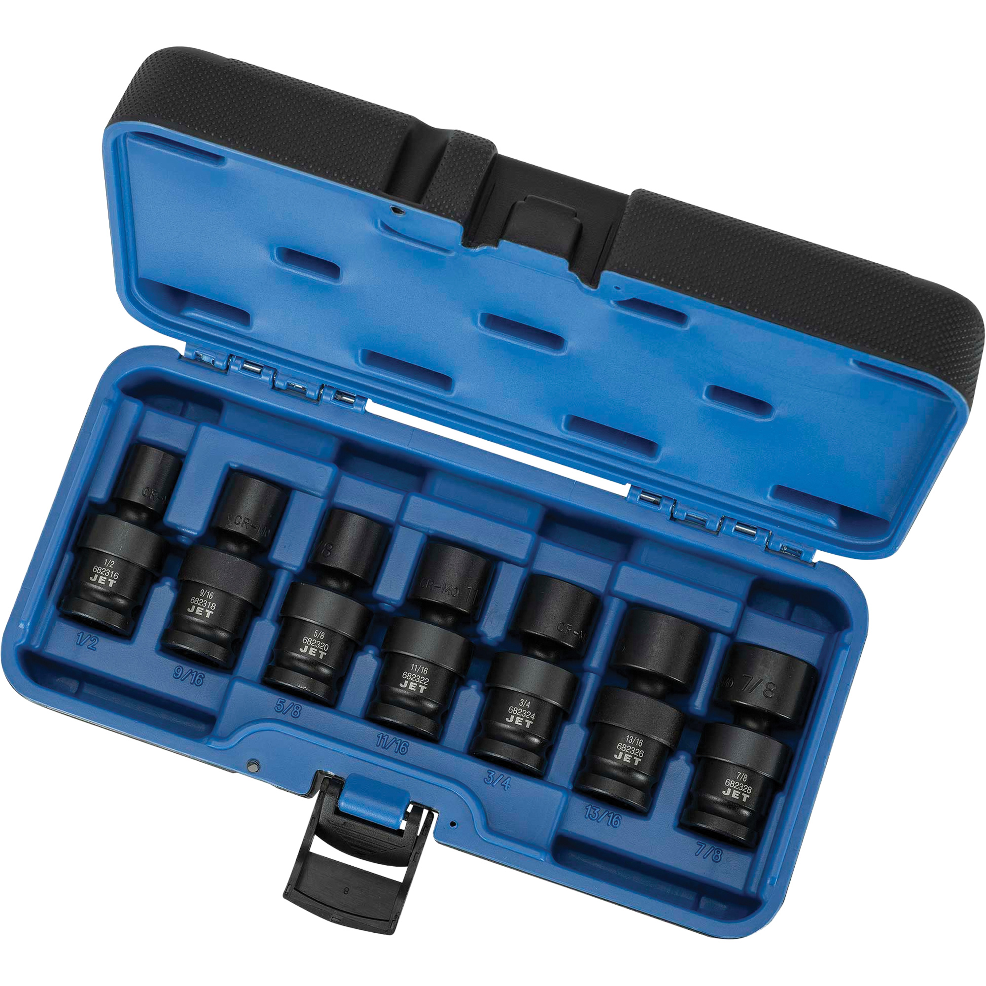 PSU712 Jeux de douilles universelles, 7 Mcx, Chocs, Prise de 1/2"