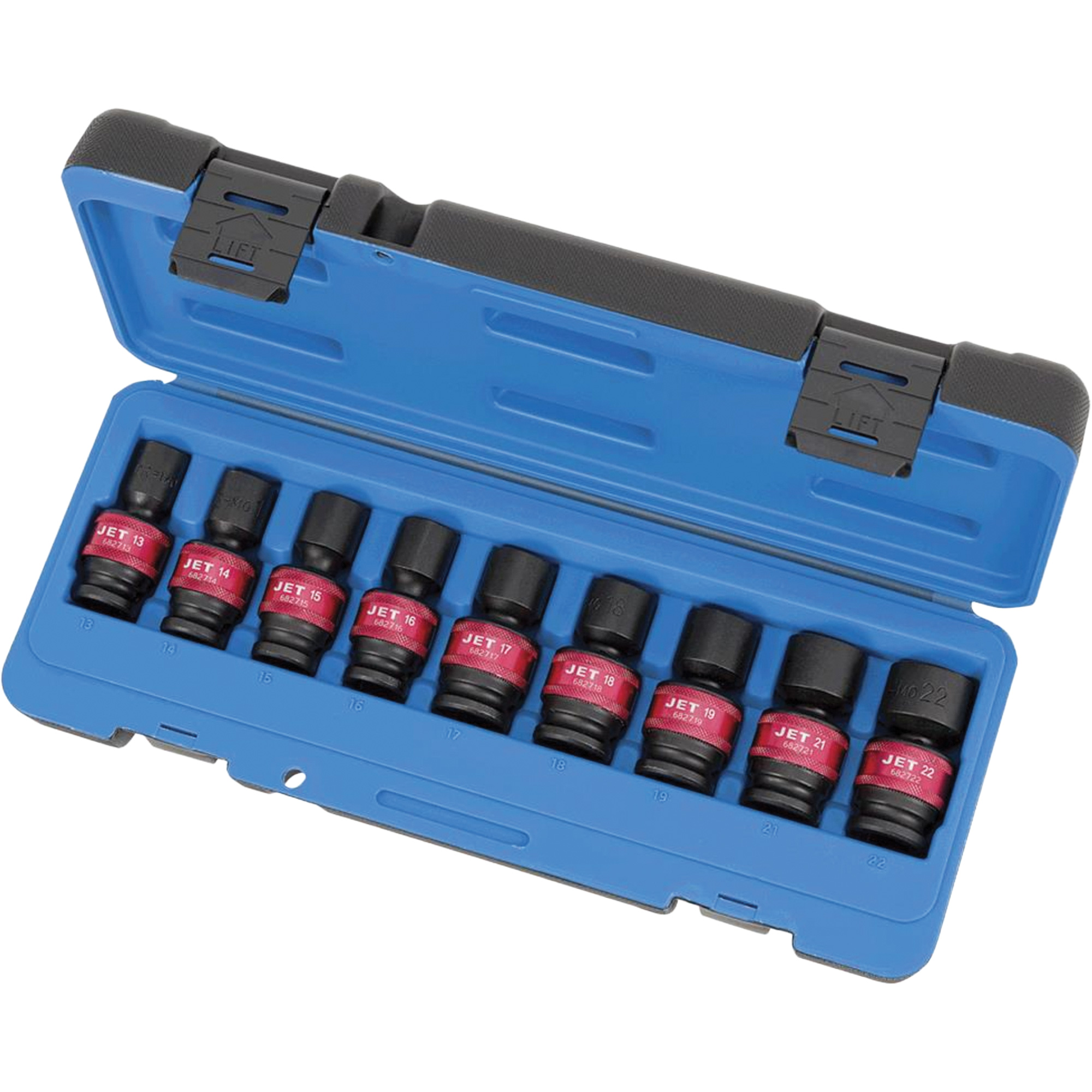PSU912M Jeux de douilles universelles, 9 Mcx, Chocs, Prise de 1/2"