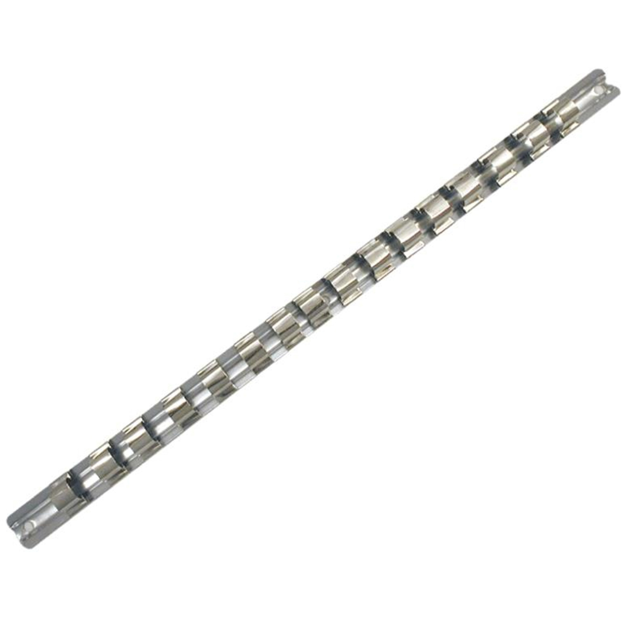 Rail porte-douilles à entraînement 1/2" SCH-12 avec 16 attaches de retenue