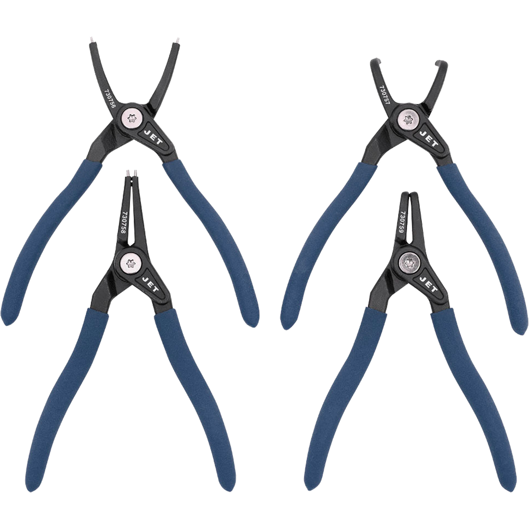 SRP-770S Jeu de pinces à anneau élastique pour usage très intensifs, 4 Morcea