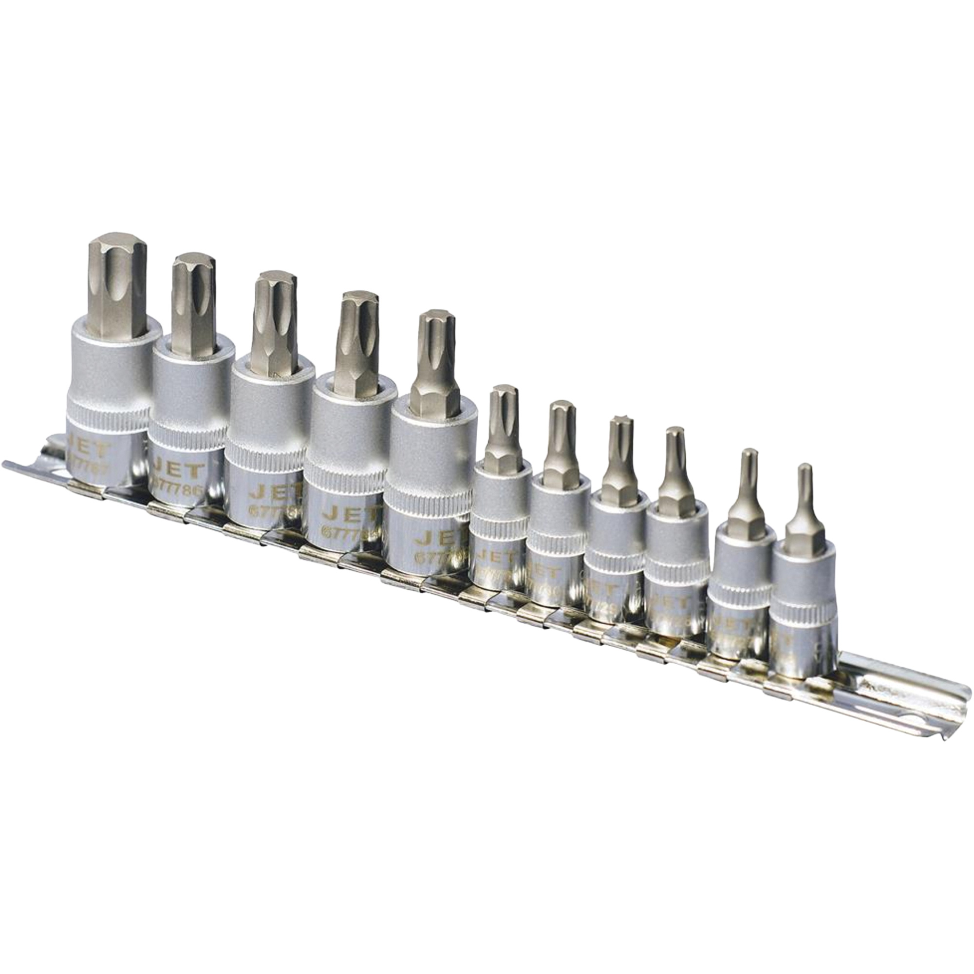 SS1438-11T Jeu de douilles chromées, TorxMD, Prise 1/4"/3/8", 10 mr