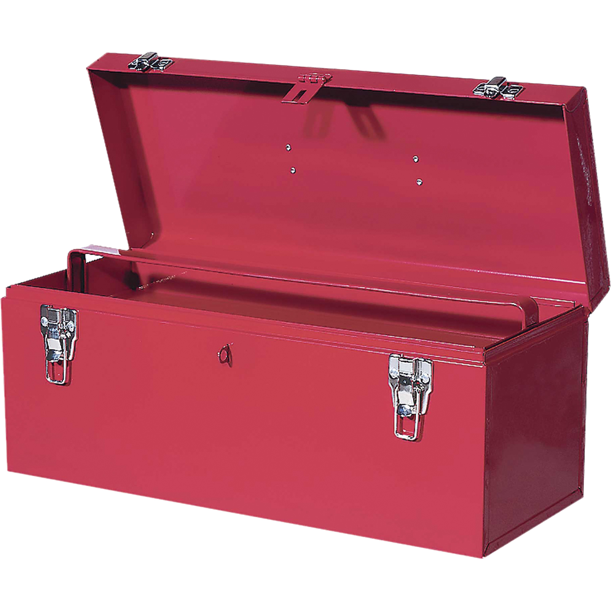 TB21 Boîte à outils en acier, 8-3/4" P x 20" la x 9-3/8" h, Rouge
