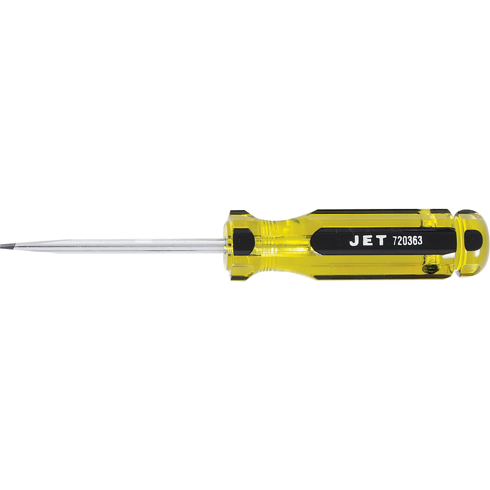Tournevis à fentes avec manche géante SDS-3R, Tige de 3/16", Ronde, 3" lo, Prise en Plastique